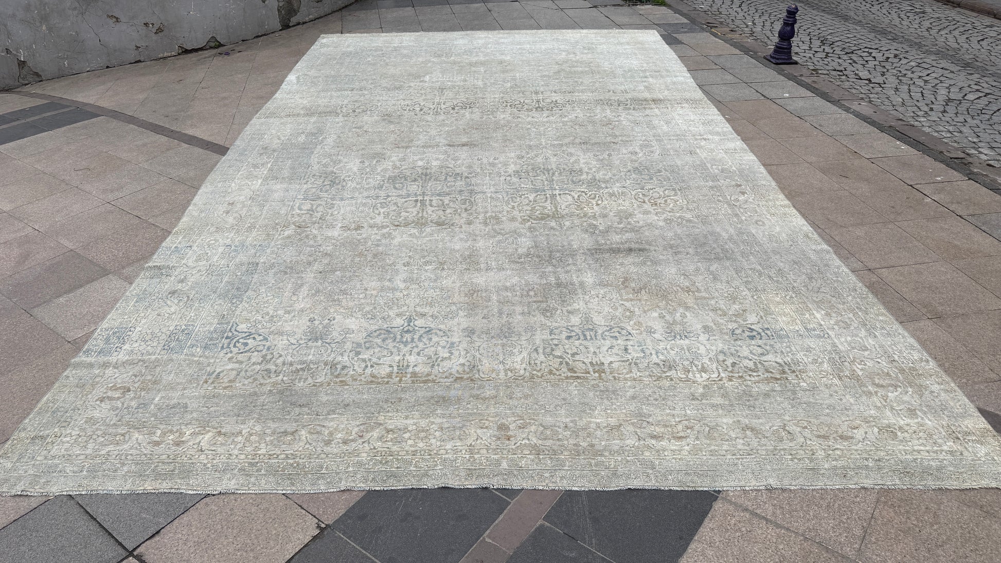 11'3"x19'3" feet  Vintage Turkish Anatolian Rug,Beige Color Rug,206
