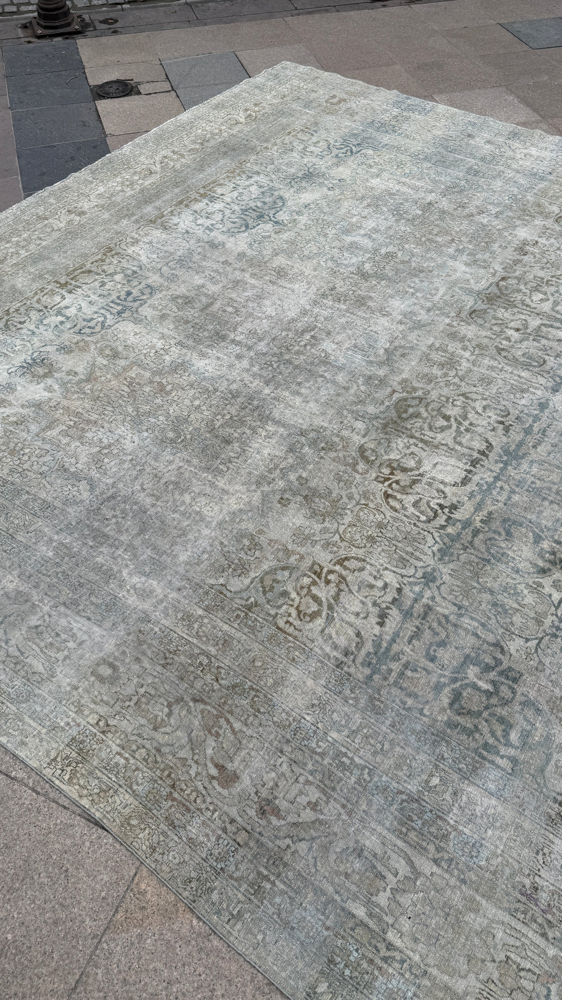 11'3"x19'3" feet  Vintage Turkish Anatolian Rug,Beige Color Rug,206