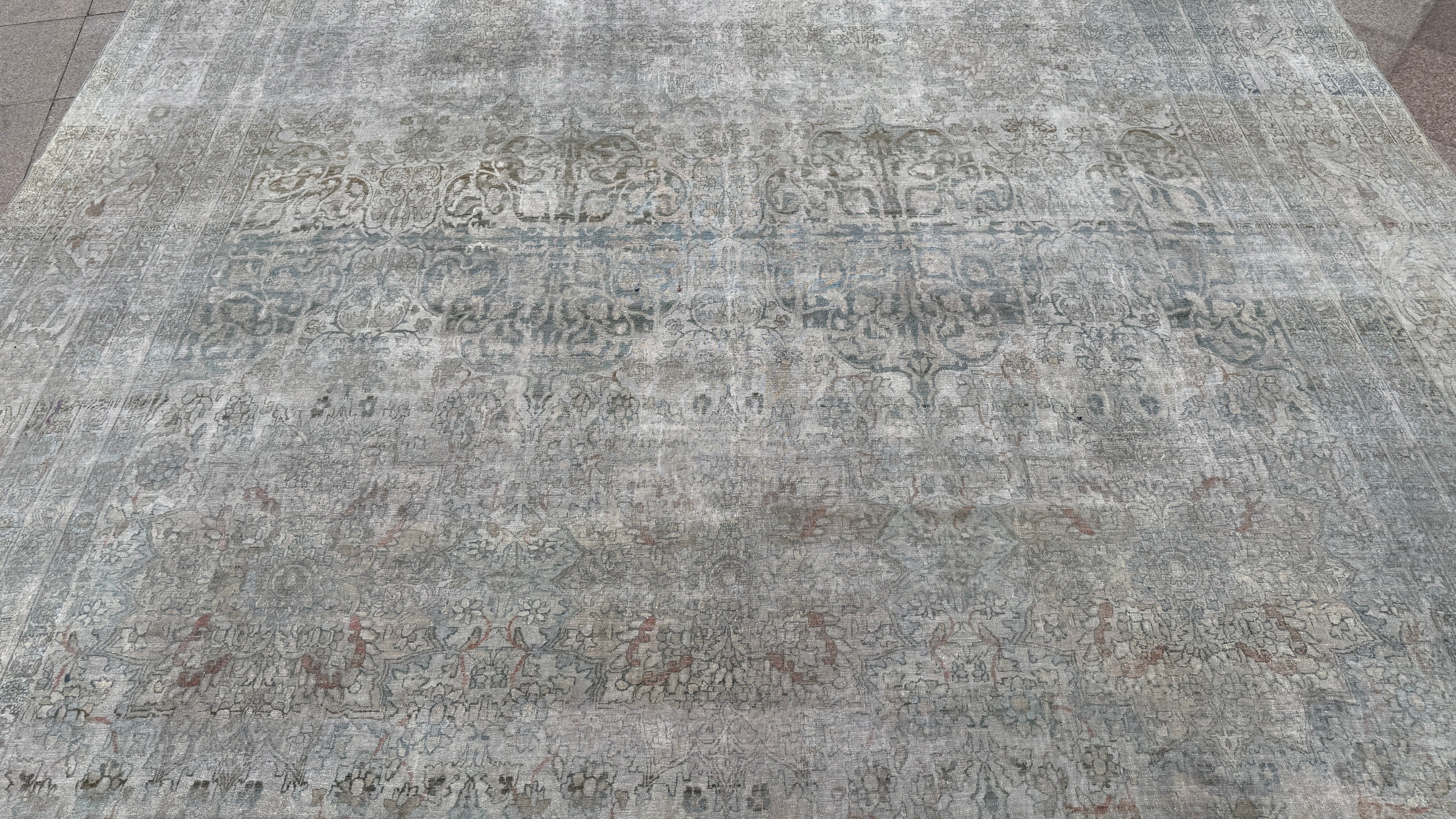 11'3"x19'3" feet  Vintage Turkish Anatolian Rug,Beige Color Rug,206