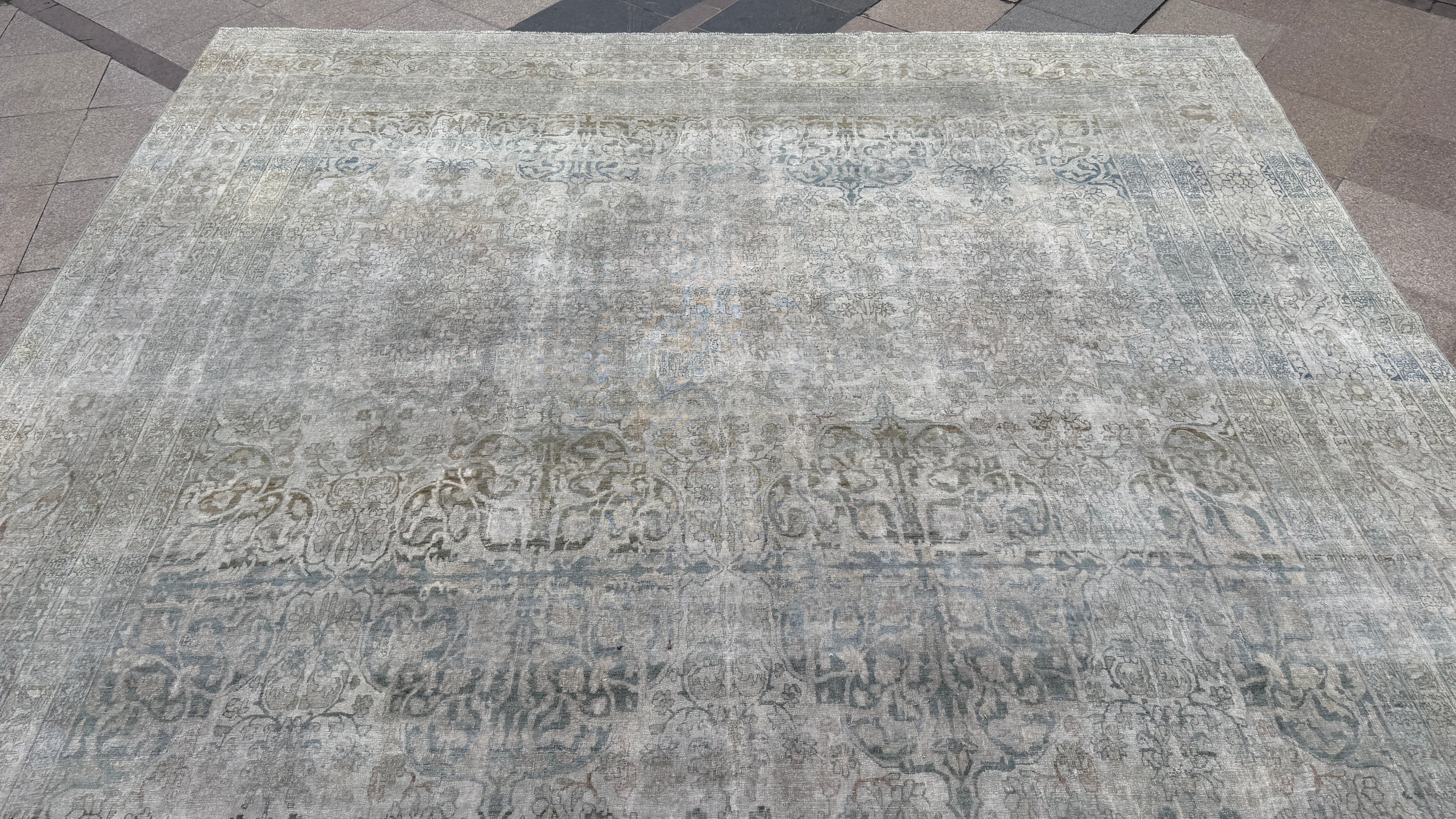 11'3"x19'3" feet  Vintage Turkish Anatolian Rug,Beige Color Rug,206