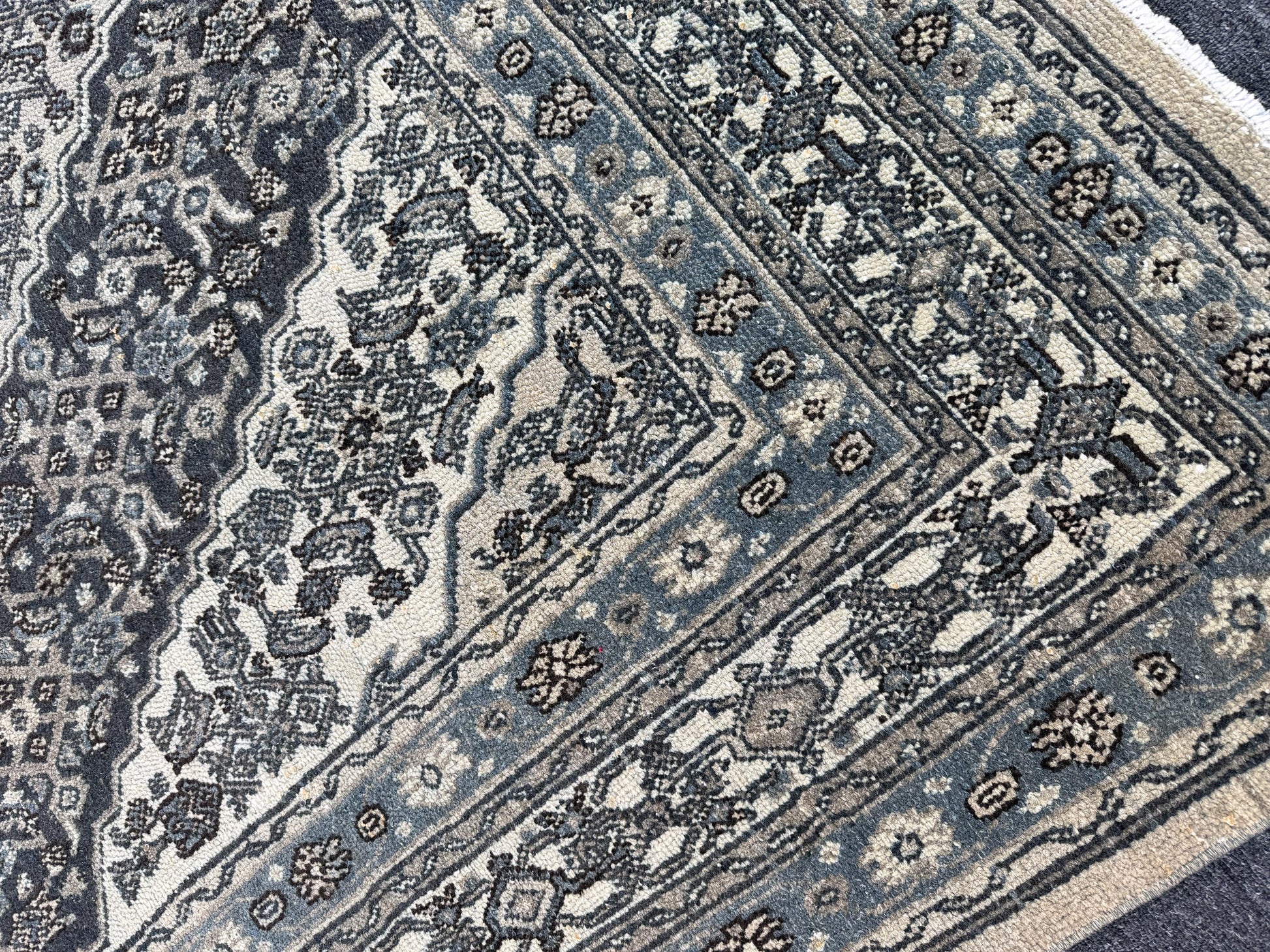 8'8"x11'5" feet Vintage Turkish Anatolian Rug,Beige Color Rug,111