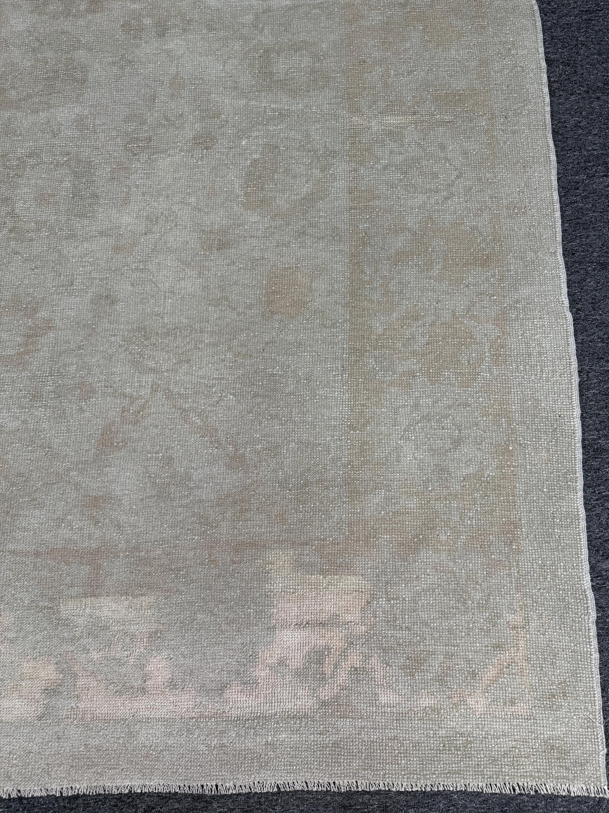 7'1"x9'2" feet Vintage Turkish Anatolian Rug,Beige Color Rug,812