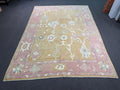 10'x13'4 feet Turkish Oushak Rug,Yellow Color Rug,074