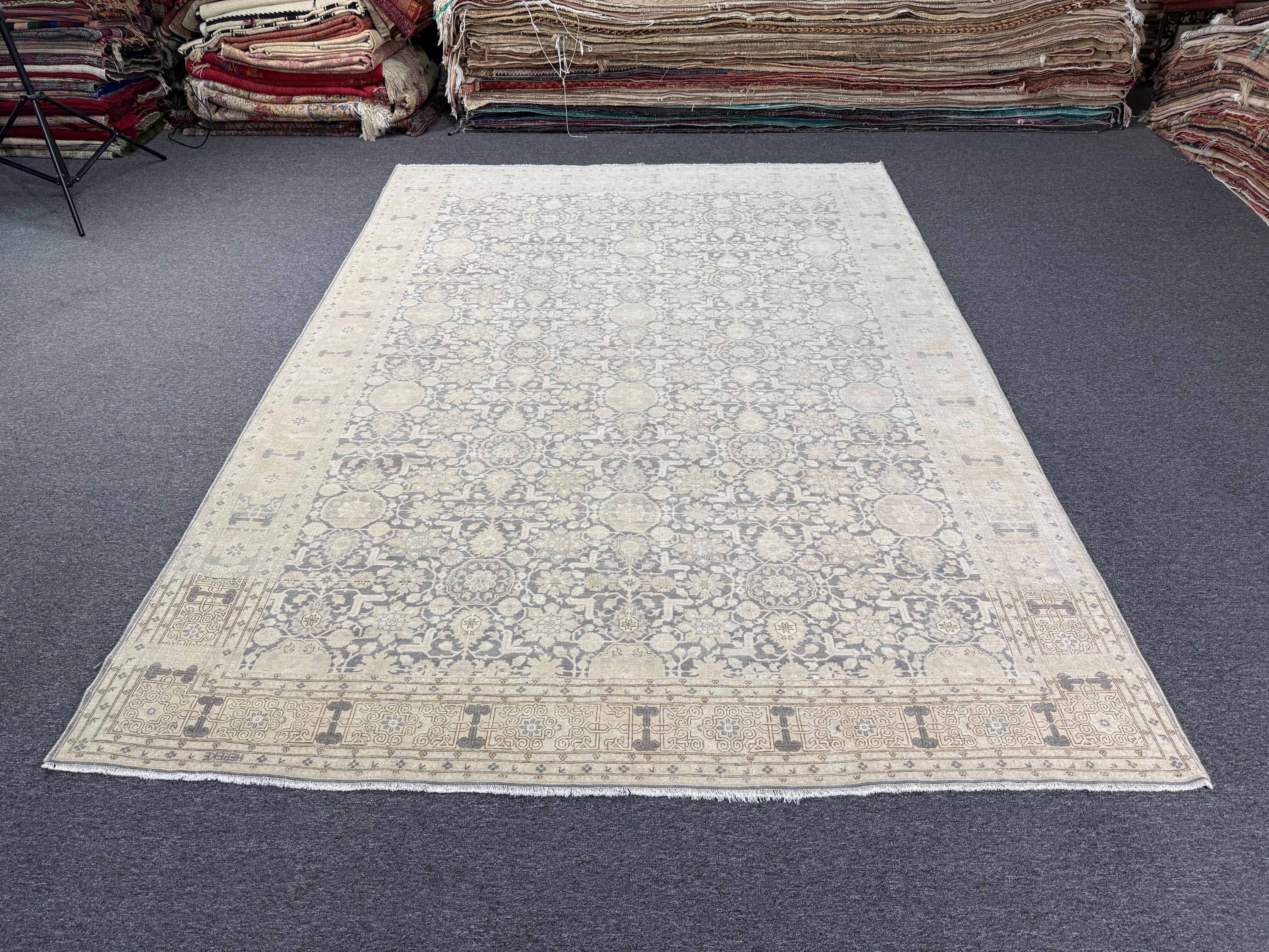 7'9"x11' feet Vintage Turkish Anatolian Rug,Blue  Color Rug,114