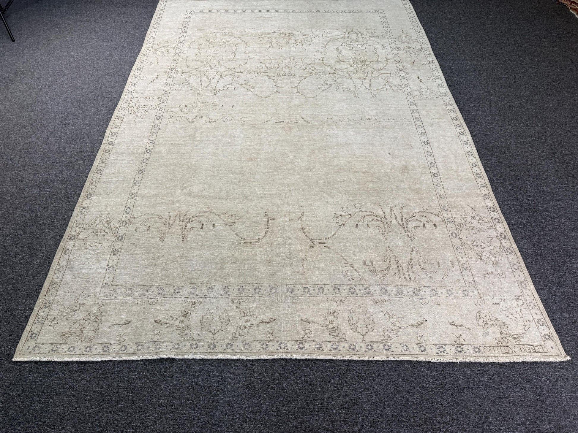 8'x12'3" feet Vintage Turkish Anatolian Rug,Beige Color Rug,23