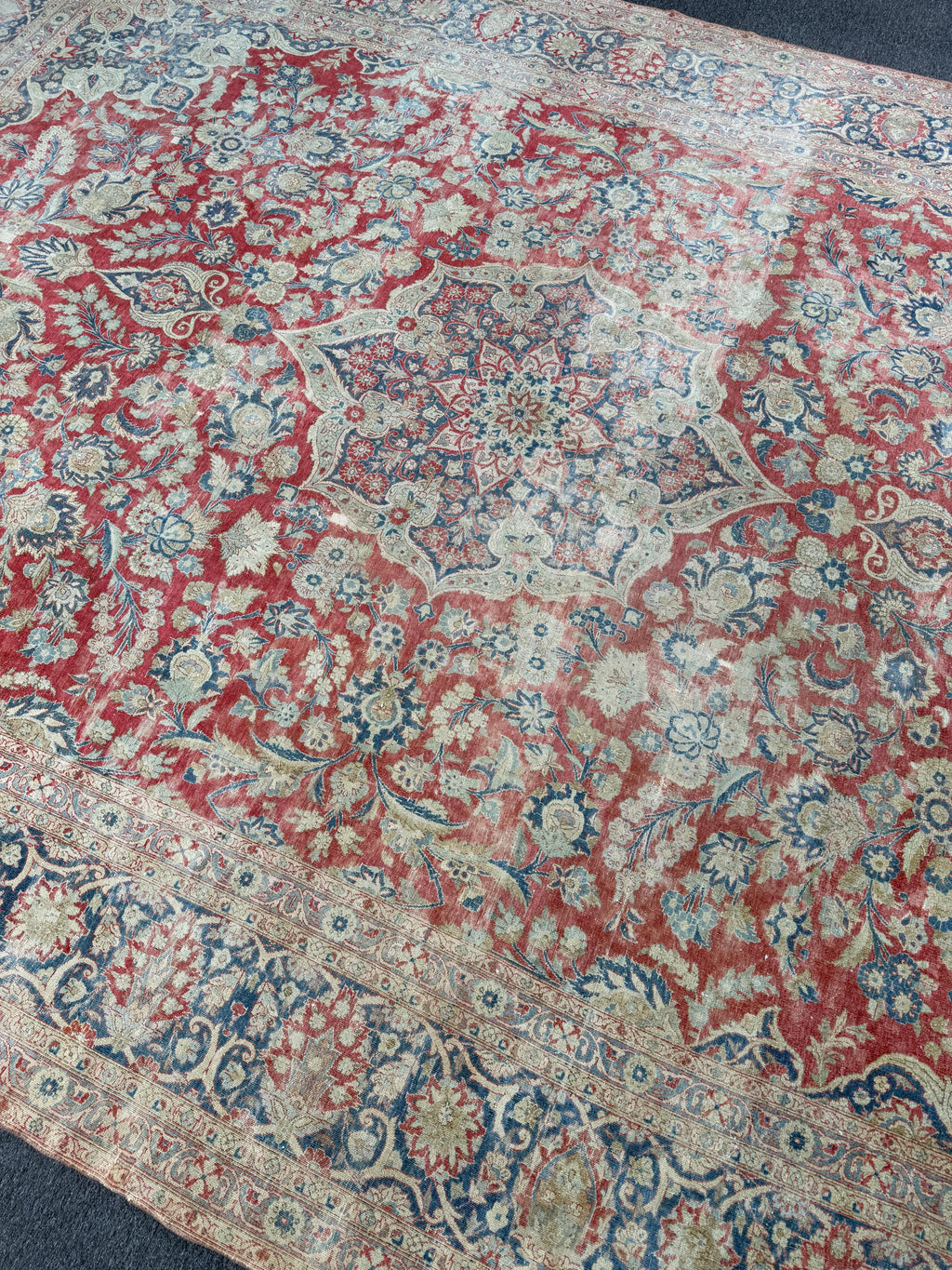 10'6"x13'9" feet Vintage Turkish Anatolian Rug,Red Color Rug,116
