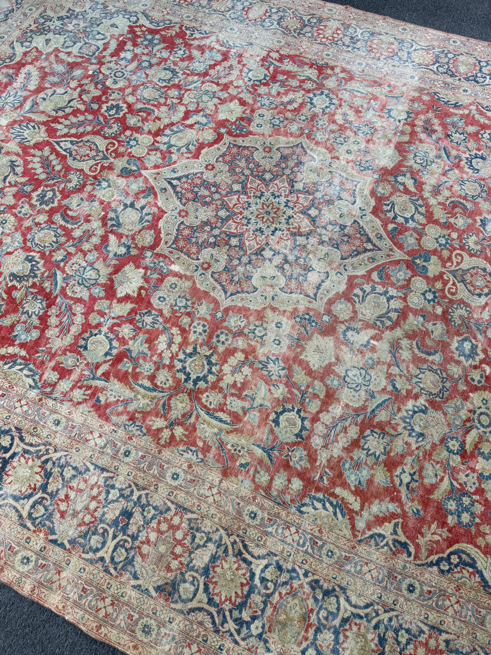 10'6"x13'9" feet Vintage Turkish Anatolian Rug,Red Color Rug,116