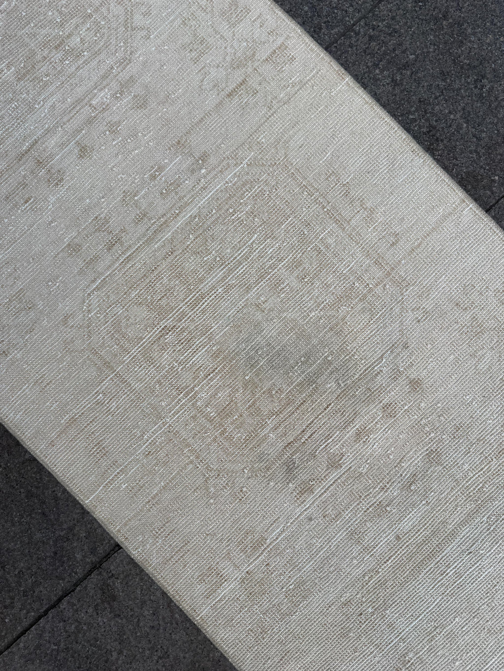 2'10"x12'7" feet Vintage Anatolian Wool Runner Rug,Floral Decoritive Beige Rug ,277