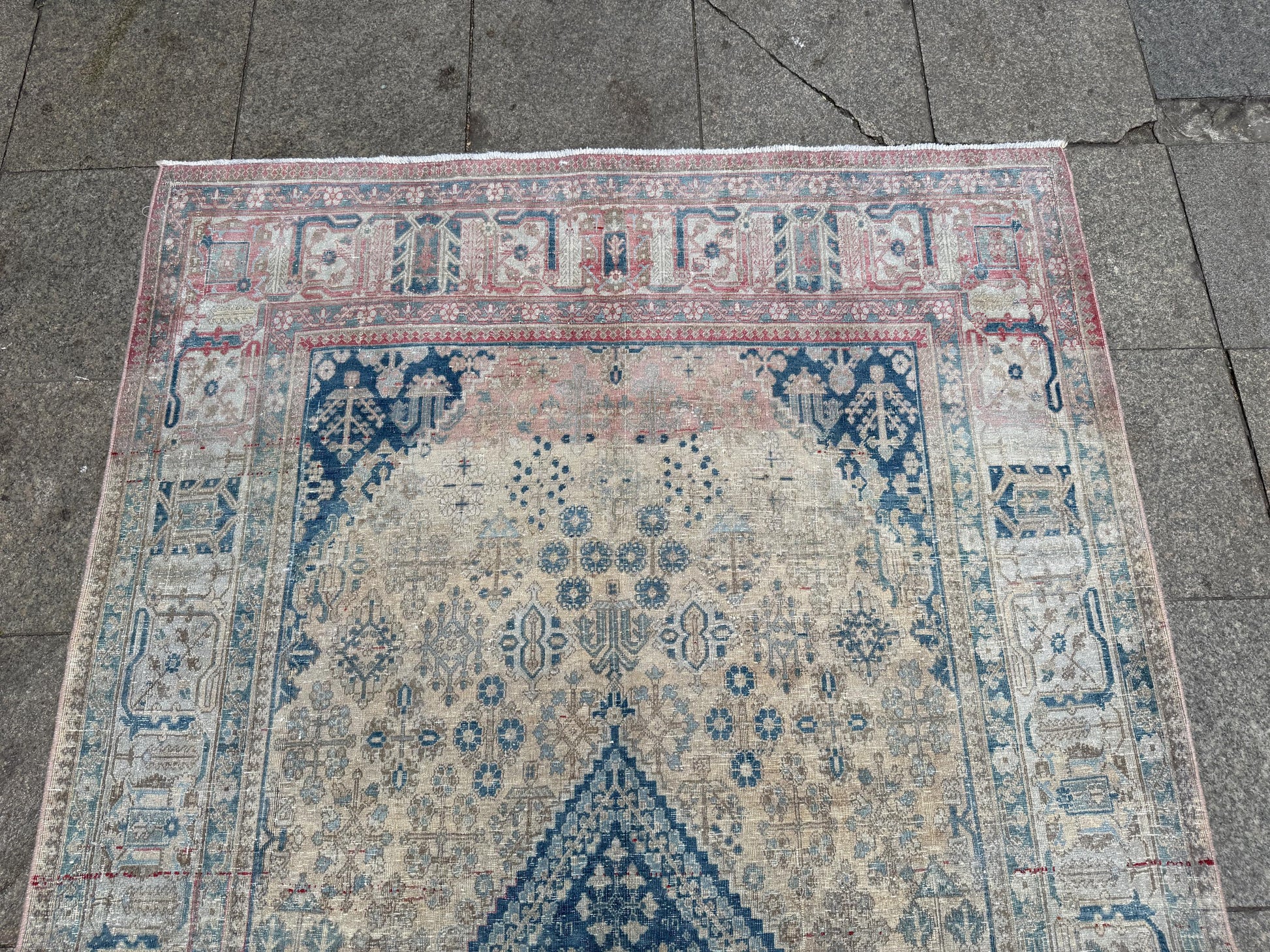 5'2"x8'6" feet Vintage Anatolian Wool Rug,Floral Decoritive Beige Rug ,507
