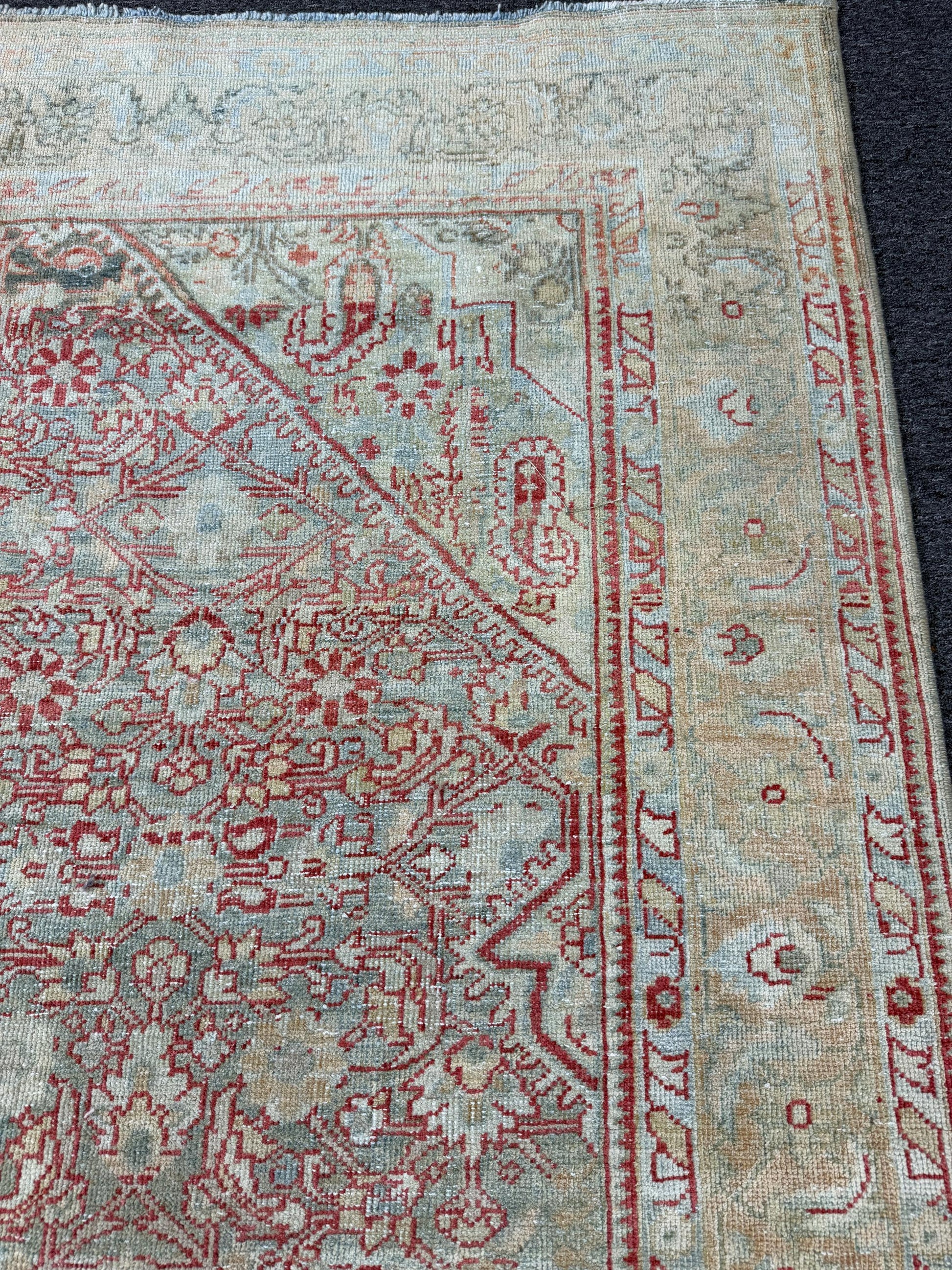 5'2"x12'3" feet Vintage Turkish Anatolian Rug,Blue Color Rug,013