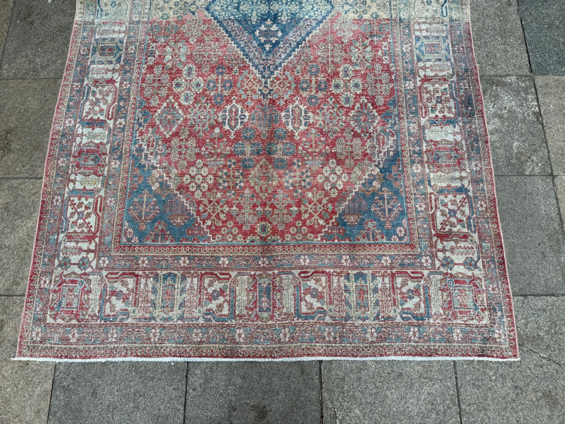 5'2"x8'6" feet Vintage Anatolian Wool Rug,Floral Decoritive Beige Rug ,507