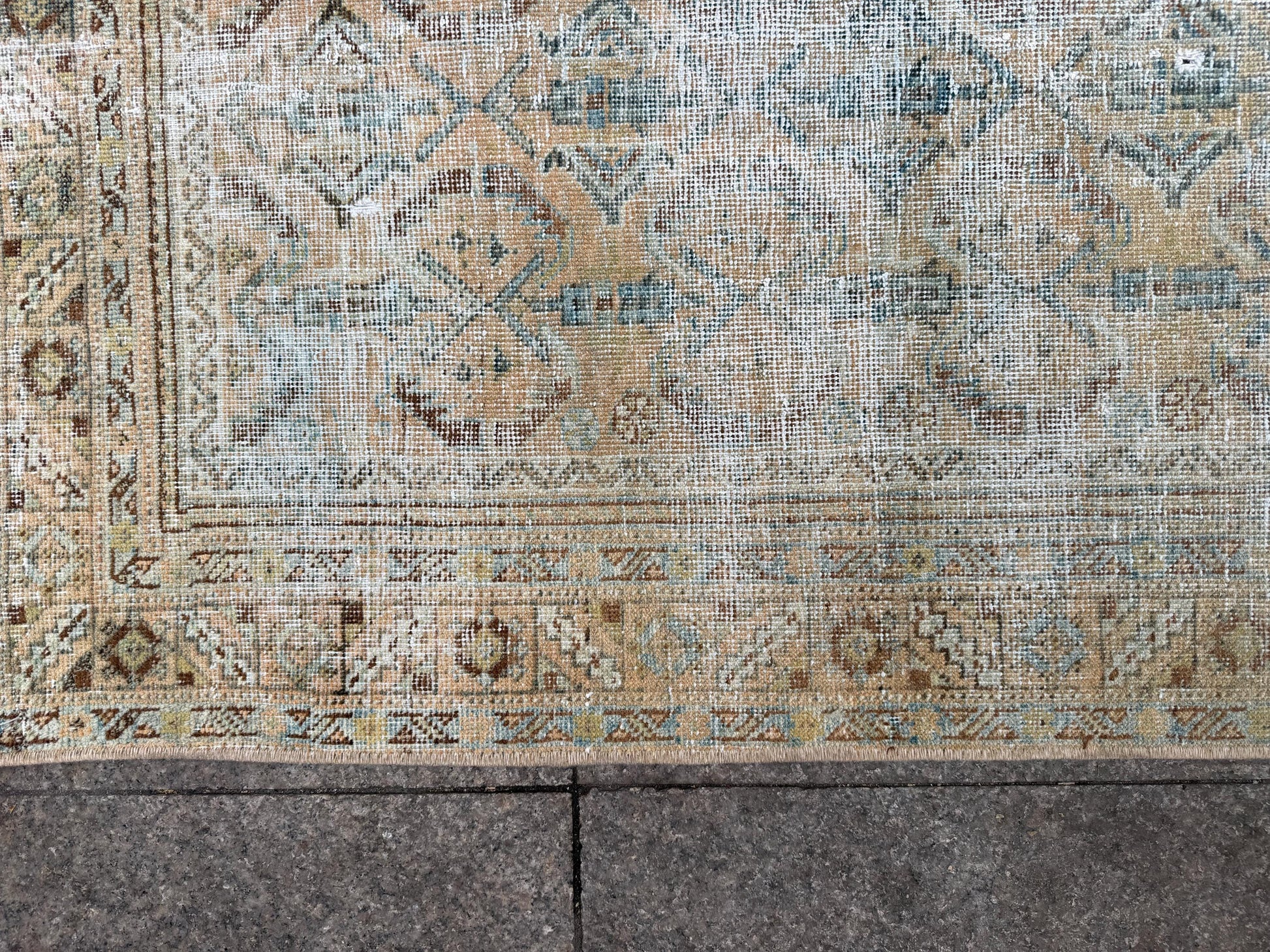 4'10"x6'10" feet  Vintage Turkish Anatolian Rug,Beige Color Rug,75