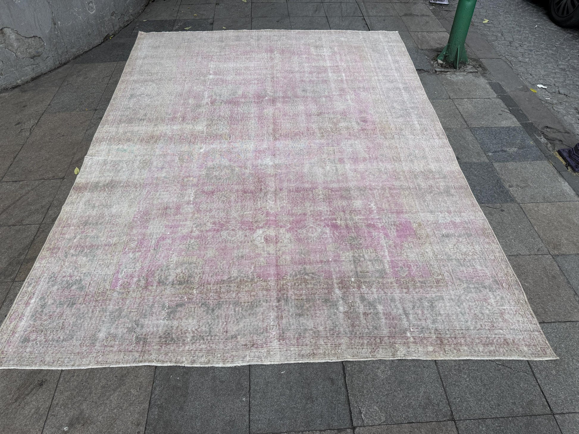 8'4"x11'5 feet Vintage Turkish Anatolian Rug,Pink Color Rug,592
