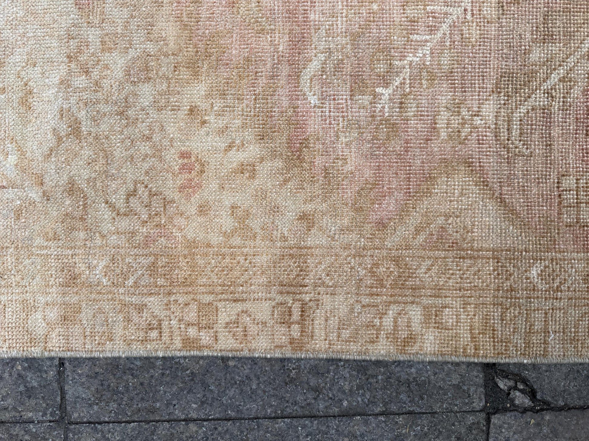 3'10"x6'9" feet  Vintage Turkish Anatolian Rug,Natural Color Rug,127