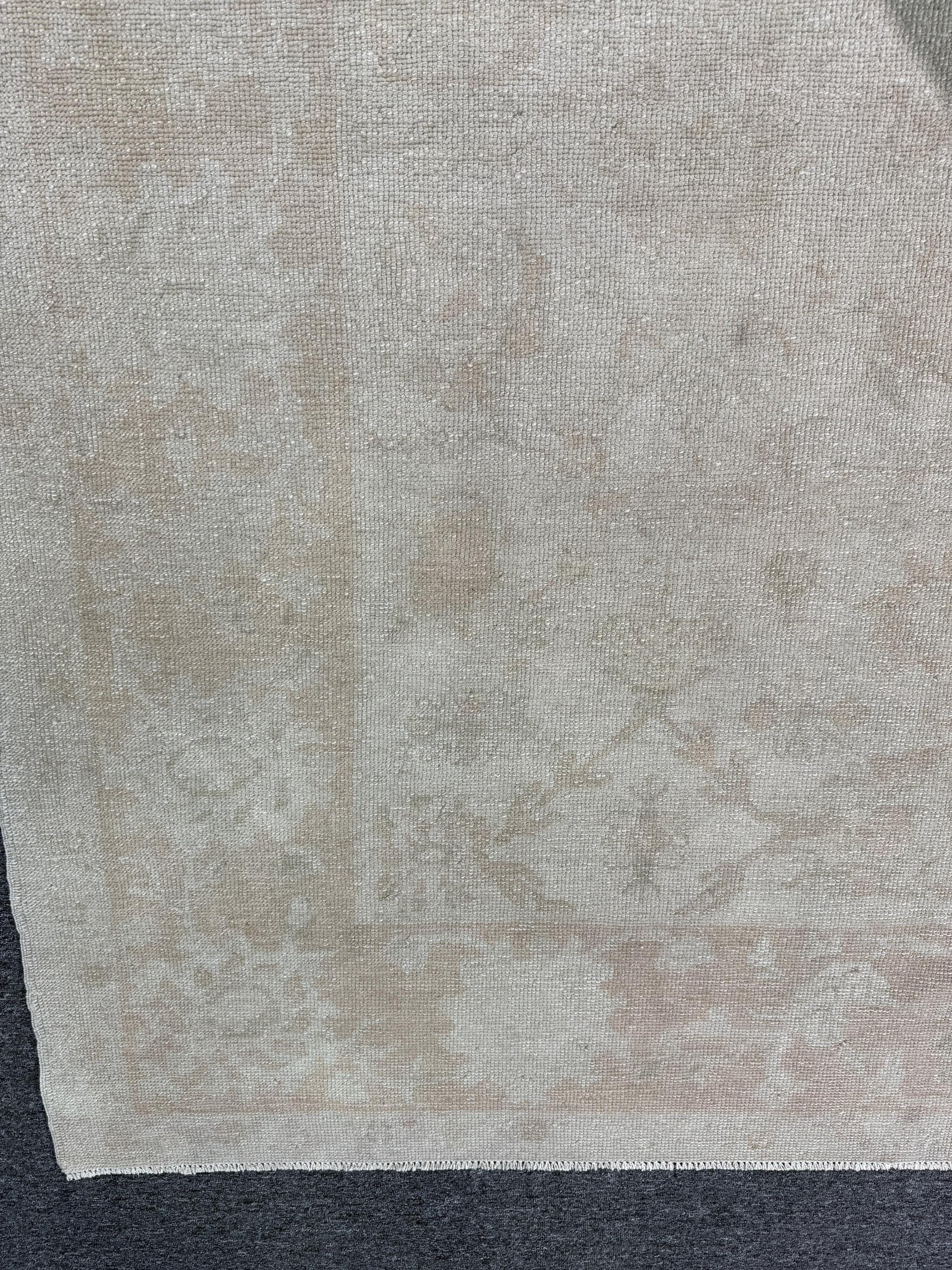 7'1"x9'2" feet Vintage Turkish Anatolian Rug,Beige Color Rug,812