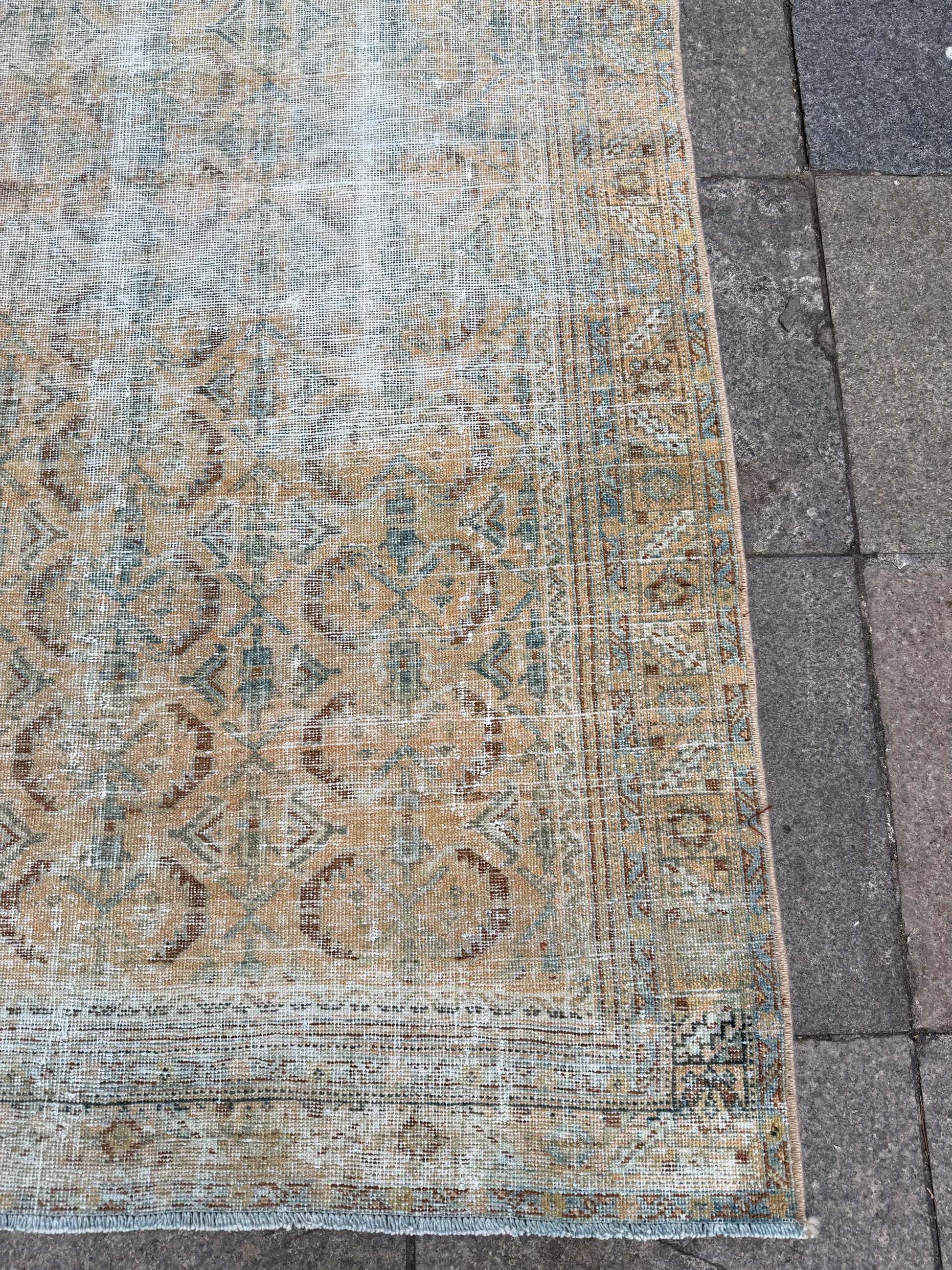 4'10"x6'10" feet  Vintage Turkish Anatolian Rug,Beige Color Rug,75