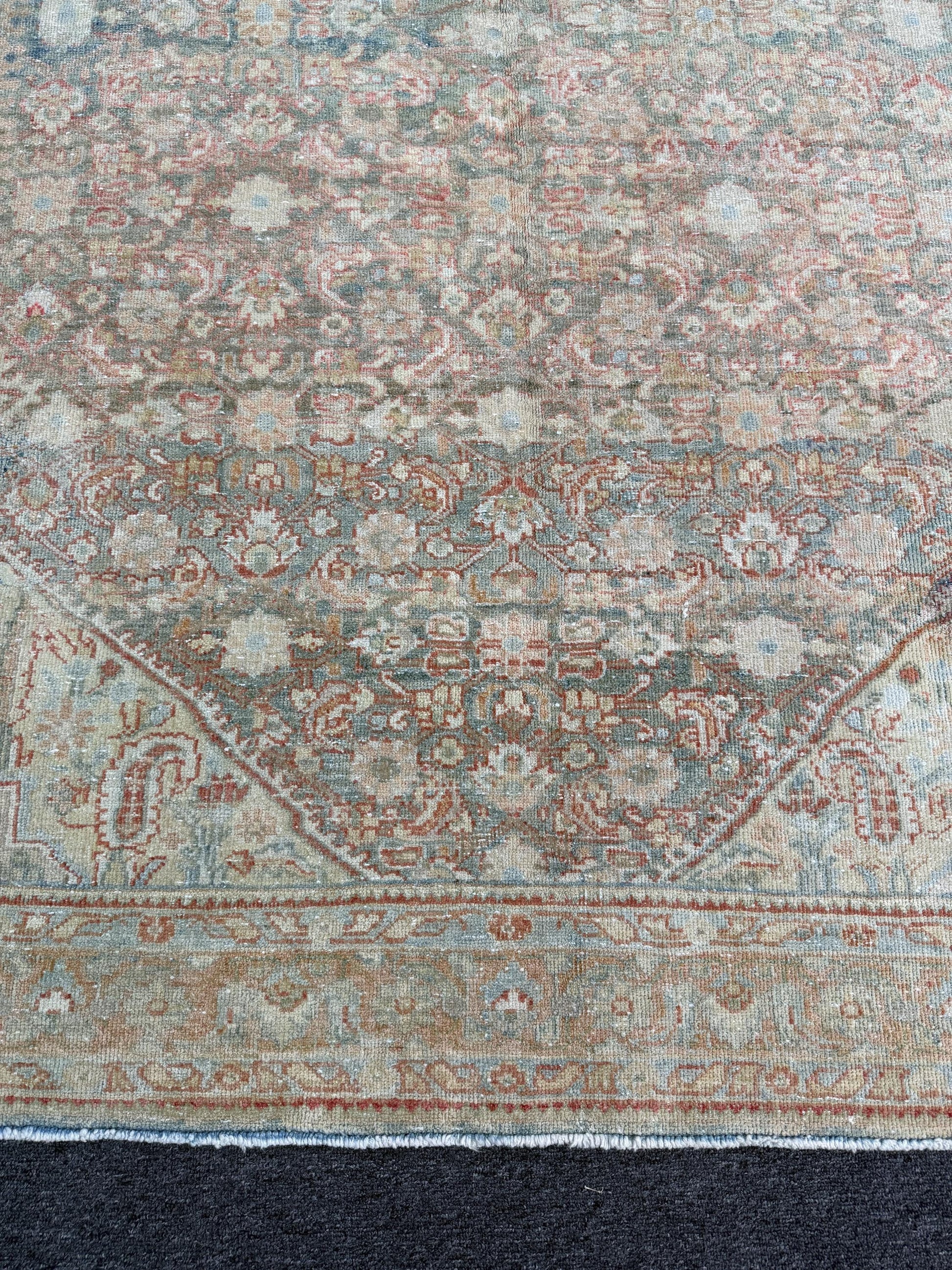5'2"x12'3" feet Vintage Turkish Anatolian Rug,Blue Color Rug,013