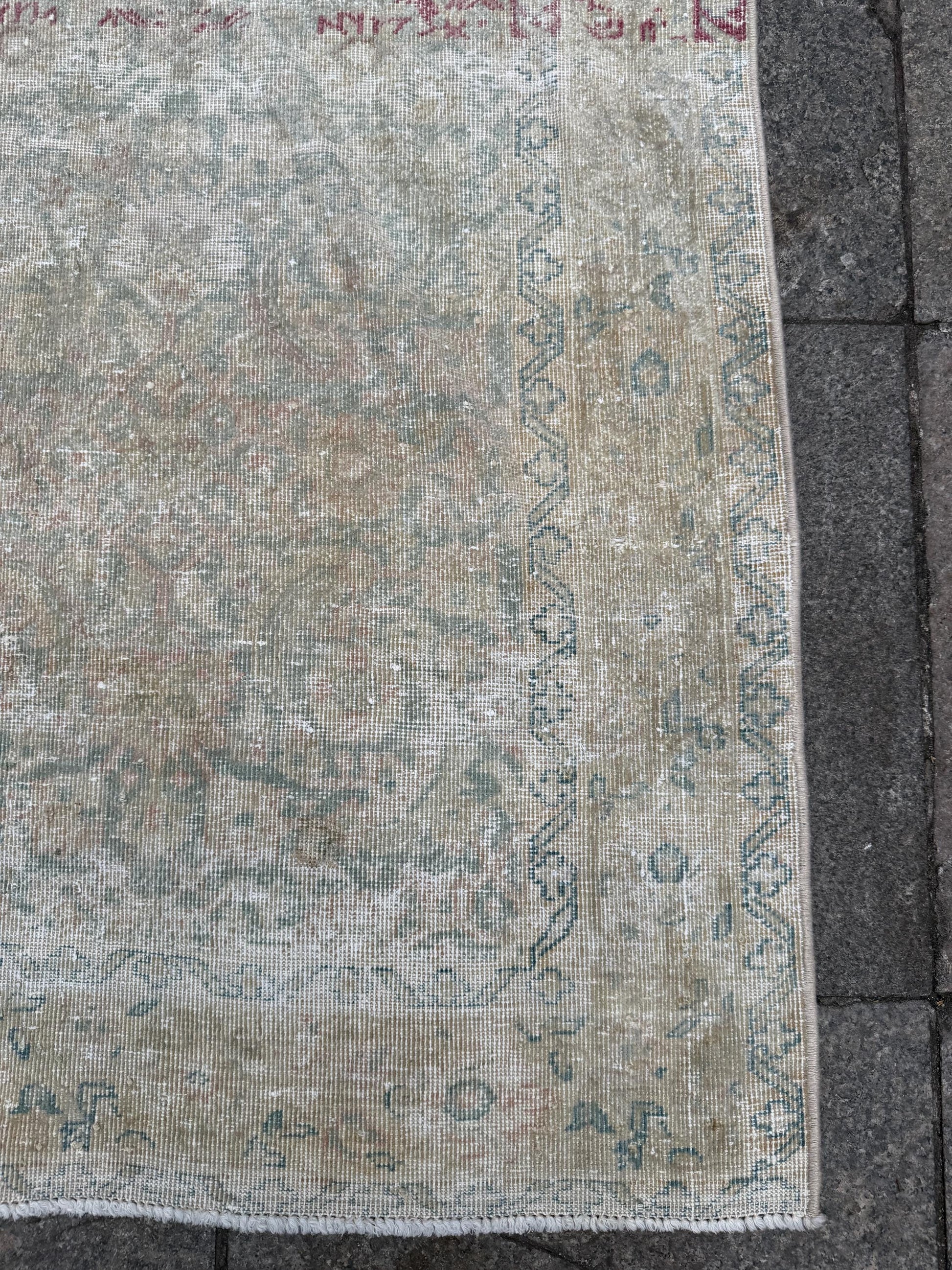 4'x5'8" feet Vintage Turkish Anatolian Rug,Beige Color Rug,78