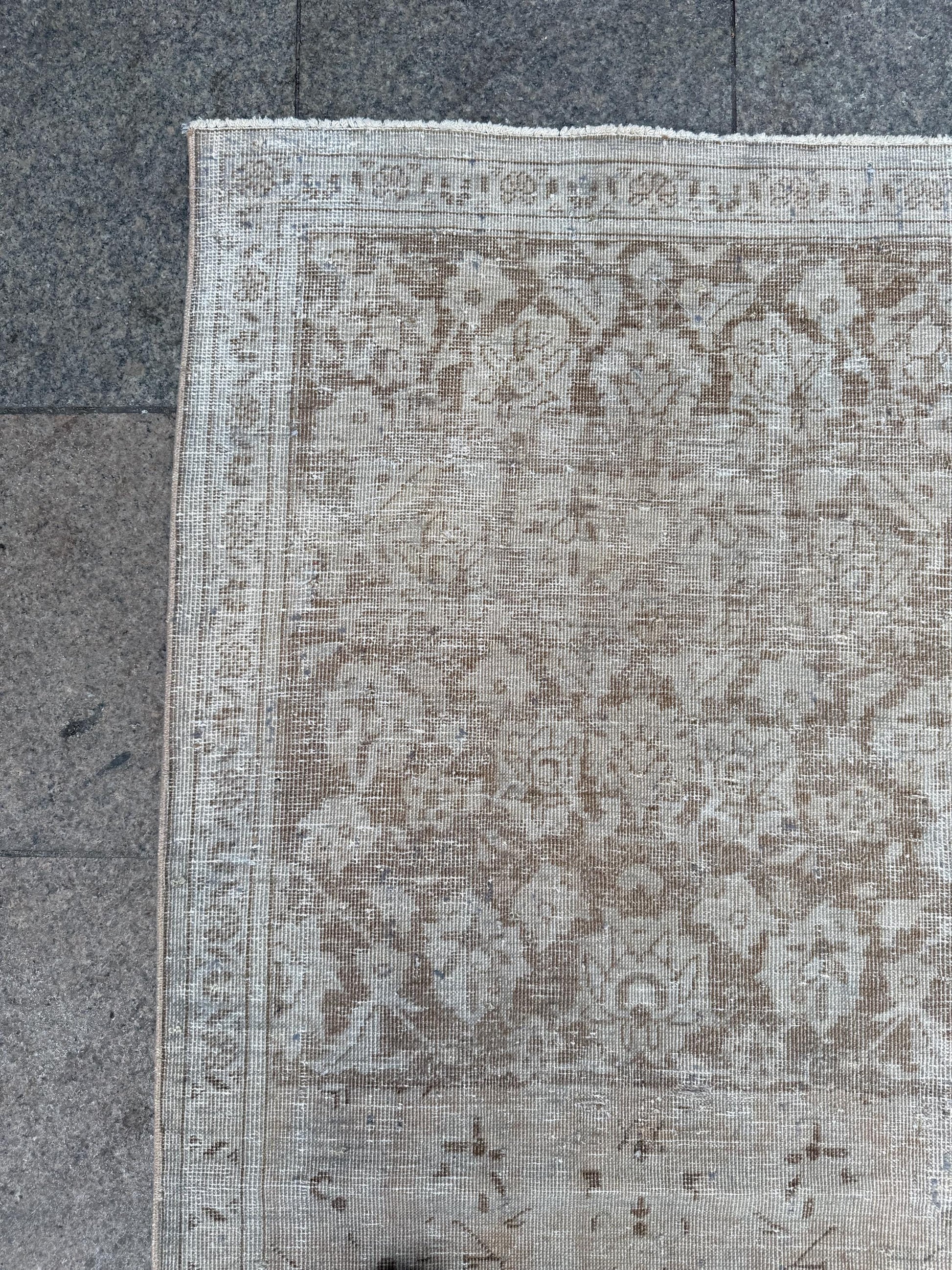 2'10"x12'5" feet Vintage Turkish Anatolian Rug Runner ,Beige Color Rug,108