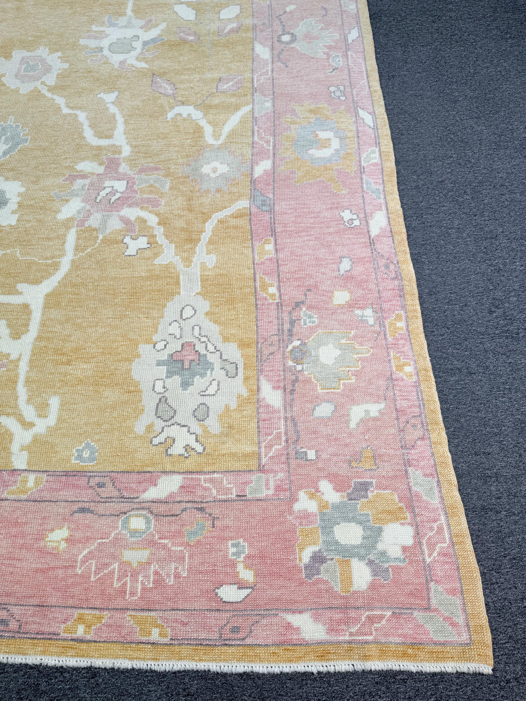 10'3"x13' feet Turkish Oushak Rug,Yellow Color Rug,066