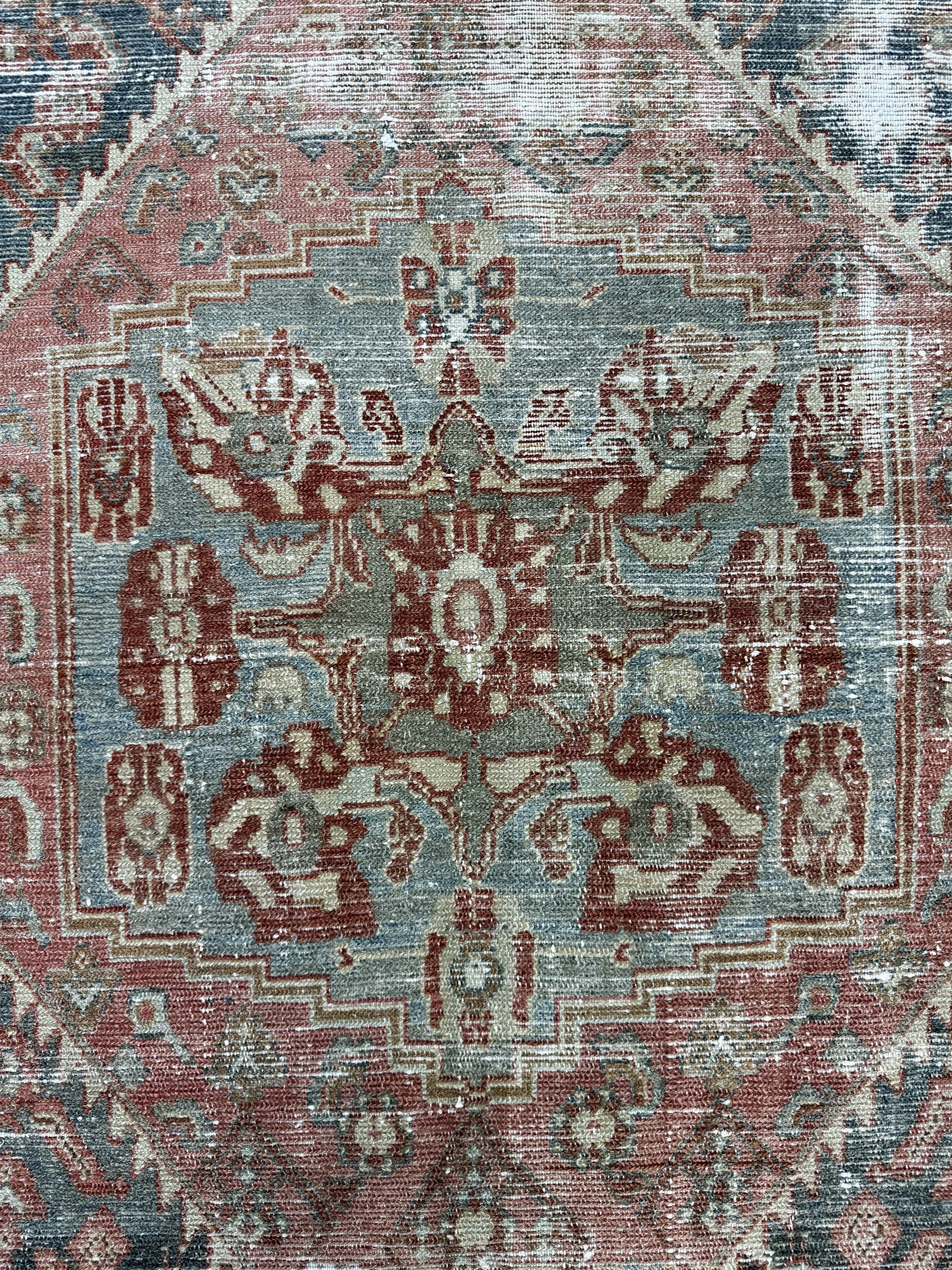 Vintage Turkish Anatolian Wool Rug, Floral Design (3'10"x6' feet)