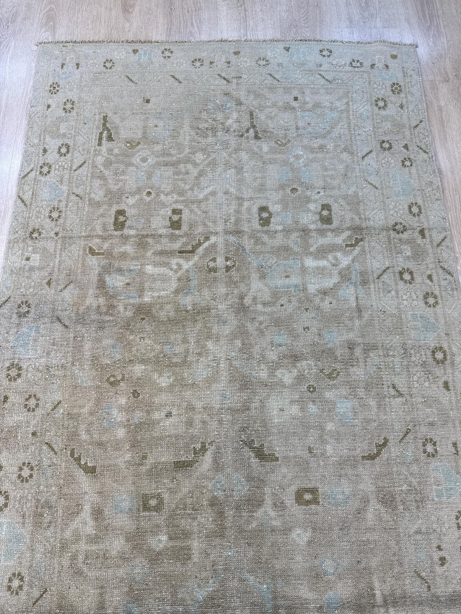 3'9"x10" Feet ,light brown background Turkish vintage anatolian runner,beige colors rugs,runner,beige border,Floral runner,29