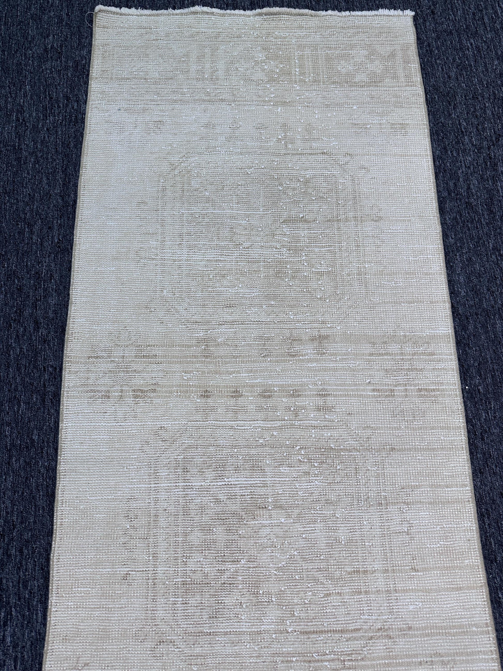 2'9"x12'2"Feet ,Beige background Turkish vintage Anatolian runner, light brown colors rugs, beige border,Floral rugs,288