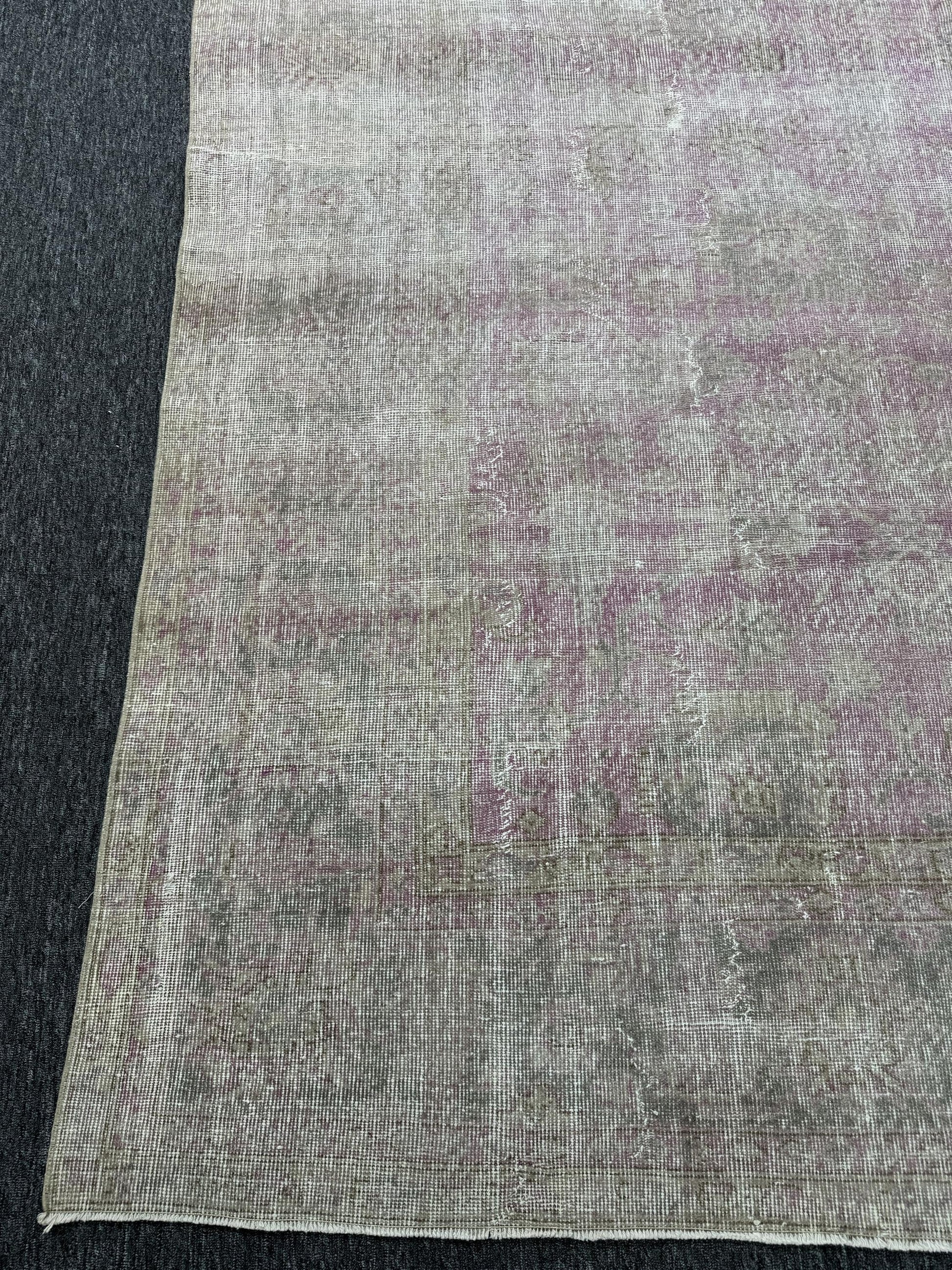 8'4"x11'5" Feet,Beige background Turkish vintage anatolian rug,pink colors rugs accents, beige border,Floral rugs,592