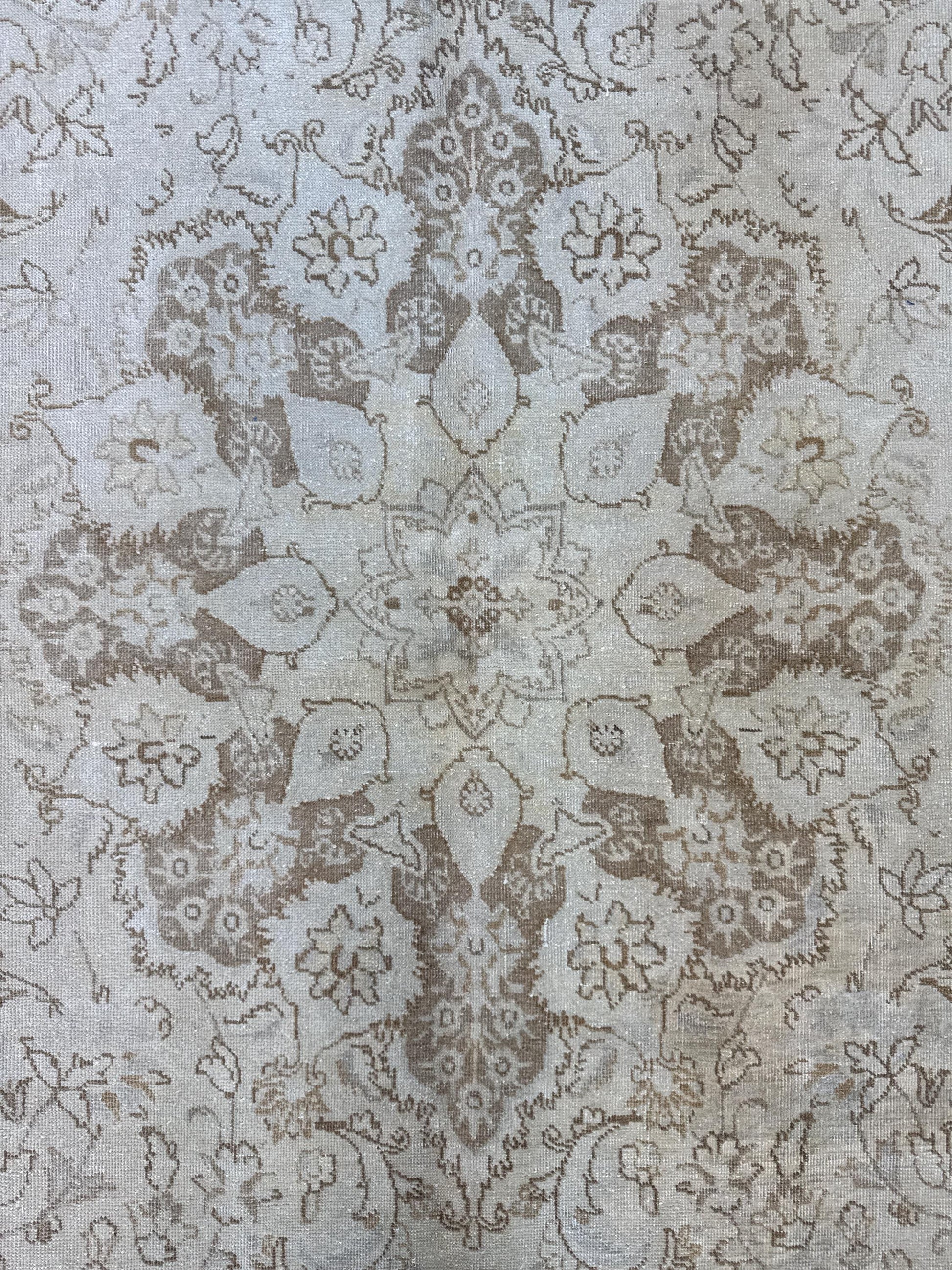 8'1"x10'11" Feet ,Beige background Turkish vintage anatolian rug,brown colors rugs,area rugs,brown border,Floral rugs,26