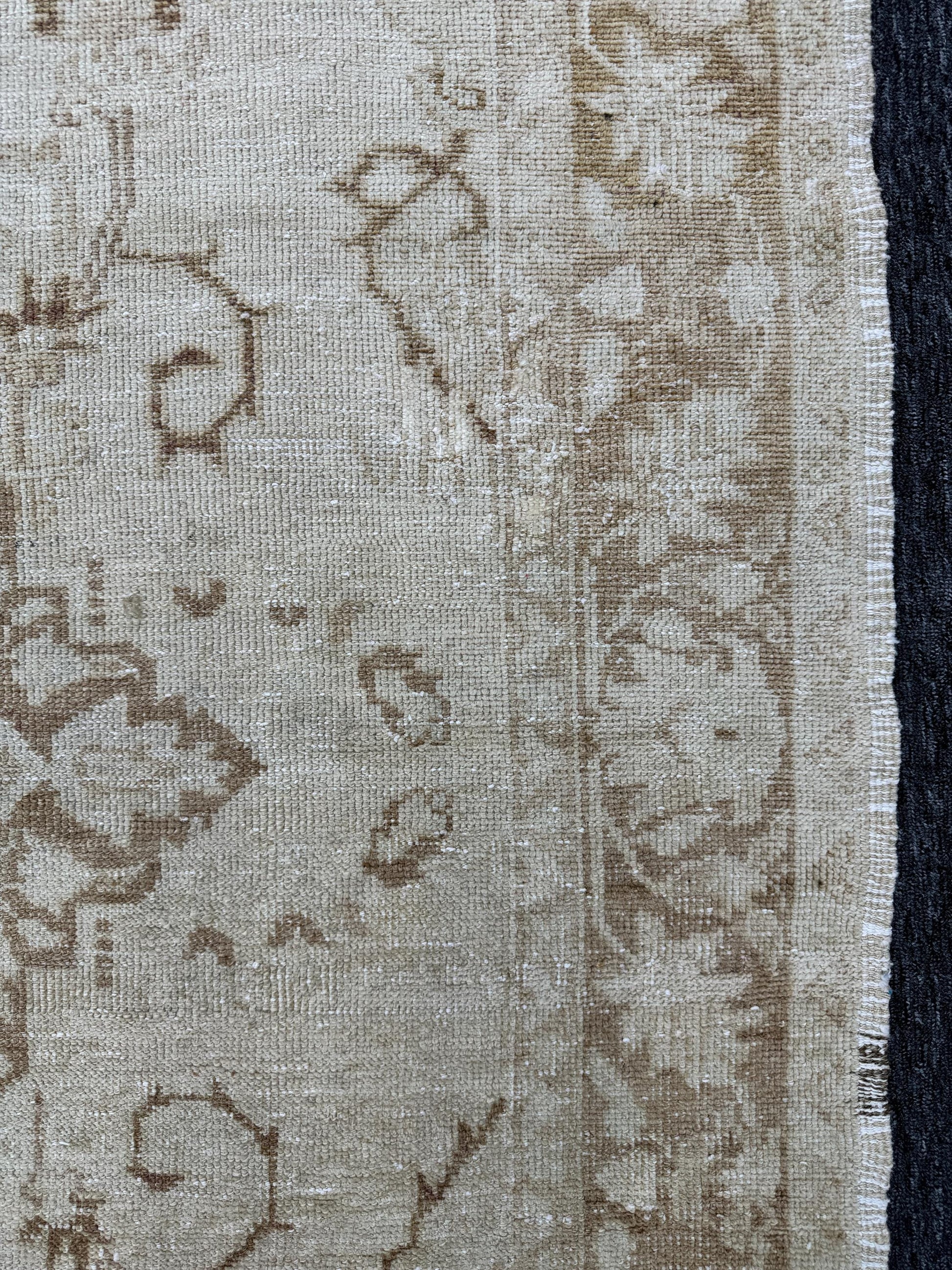 4'10"x7'10" Feet ,Beige background Turkish vintage Anatolian rug ,brown colors rugs, beige border,Floral rugs,275