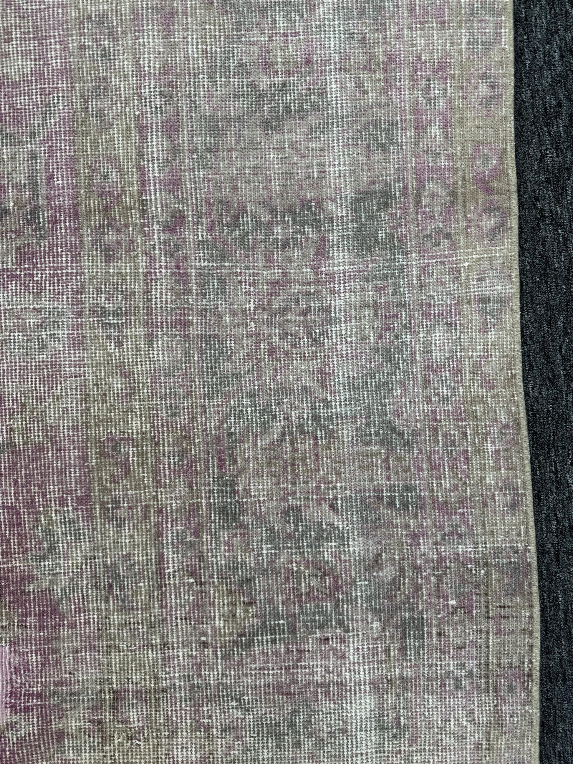 8'4"x11'5" Feet,Beige background Turkish vintage anatolian rug,pink colors rugs accents, beige border,Floral rugs,592