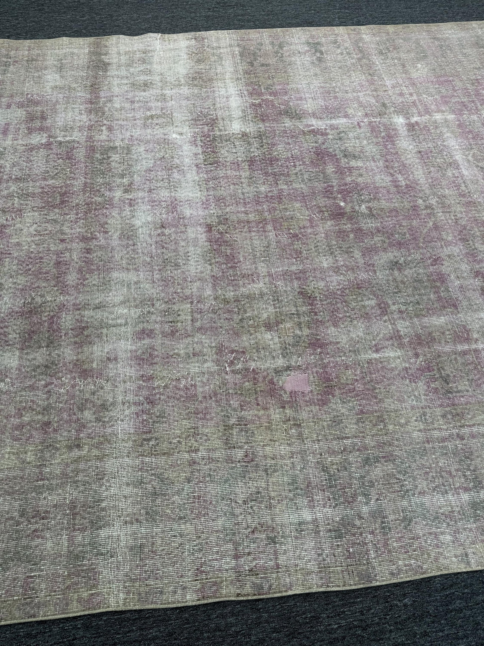 8'4"x11'5" Feet,Beige background Turkish vintage anatolian rug,pink colors rugs accents, beige border,Floral rugs,592