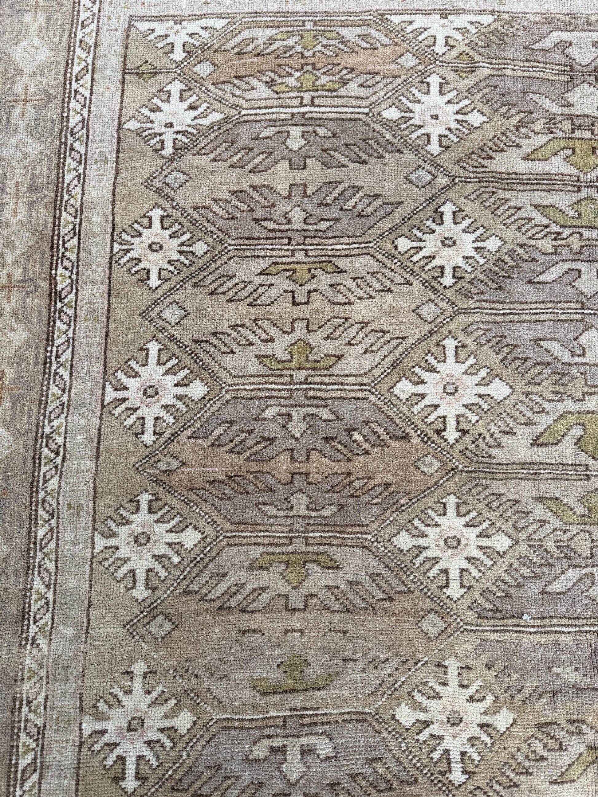 6'x7'9" feet Vintage Turkish Anatolian Rug,Natural color Geometric Rug,79