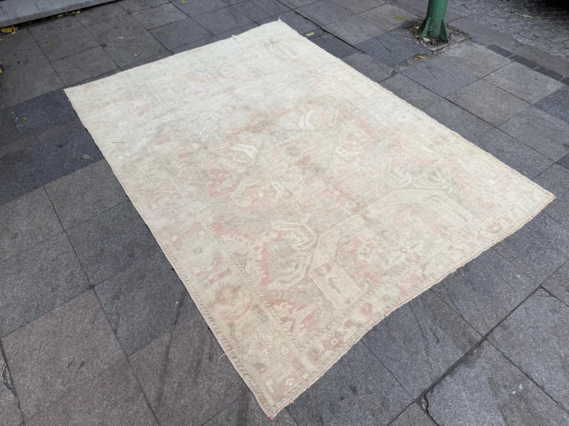 6'2"x8'5" feet Vintage Turkish Anatolian Rug,Brick color Geometric Rug,85