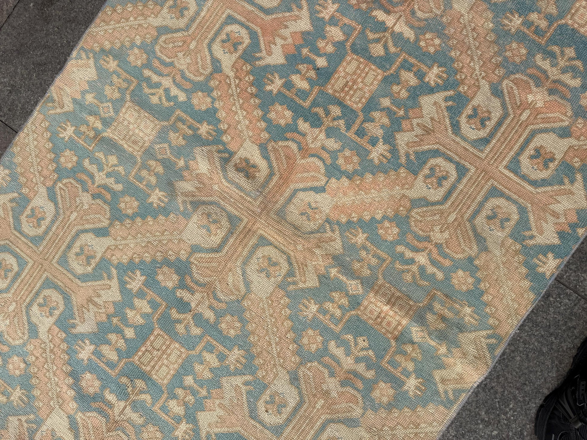 3'9"x6'3" feet  Vintage Turkish Anatolian Rug,Brick Color Rug,529