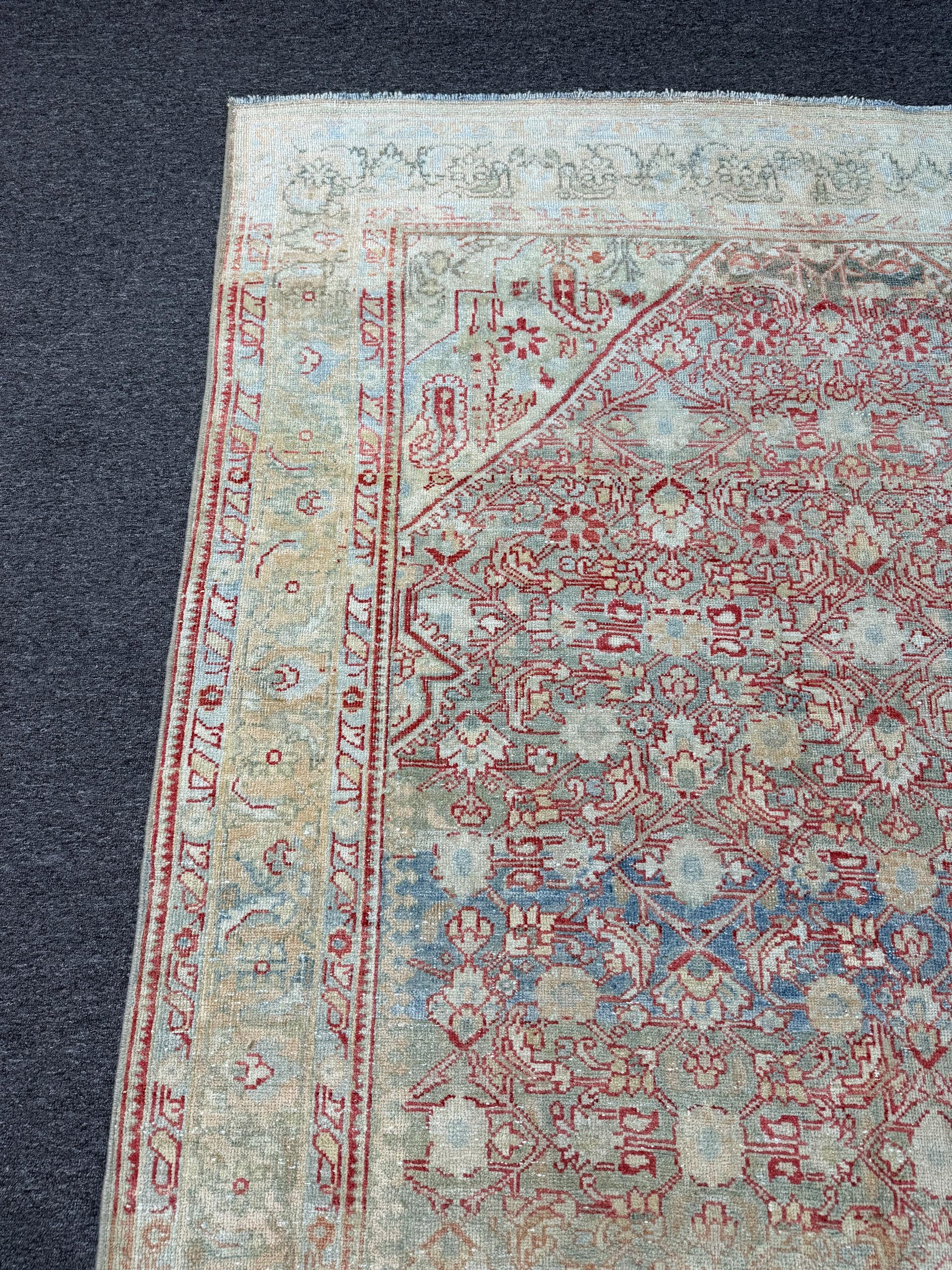 5'2"x12'3" feet Vintage Turkish Anatolian Rug,Blue Color Rug,013