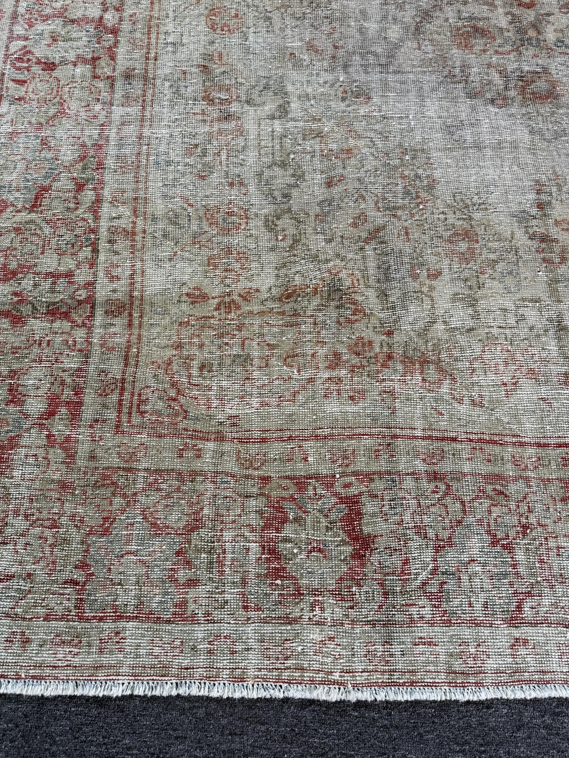 6'9"x10'9" feet Vintage Turkish Anatolian Rug,Beige Color Rug,24