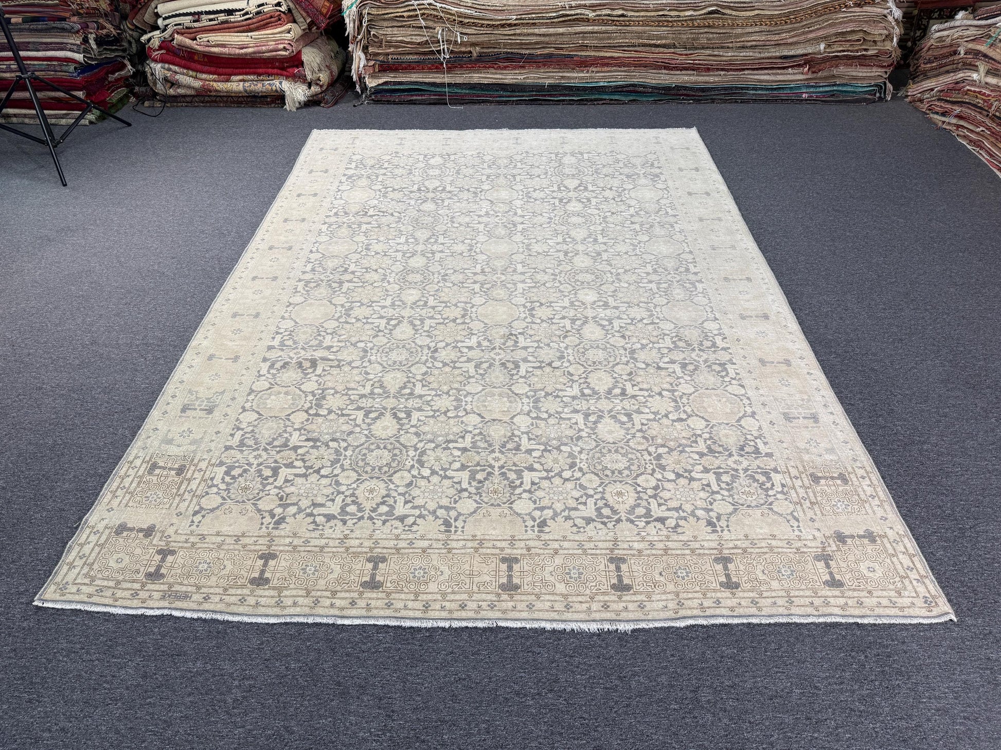 7'9"x11' feet Vintage Turkish Anatolian Rug,Blue  Color Rug,114