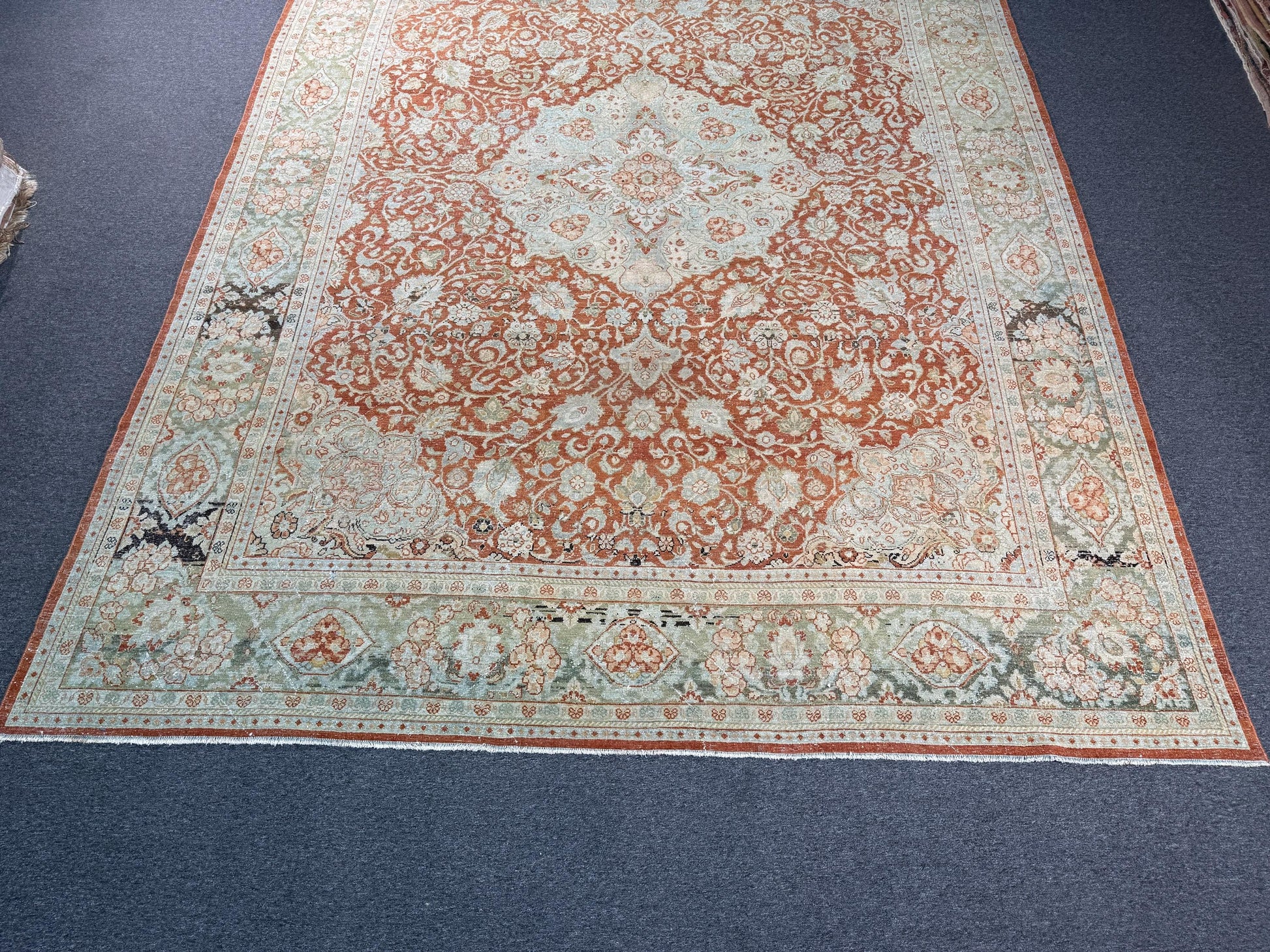 10'5"x14' feet Vintage Turkish Anatolian Rug,Brick Color Rug,118