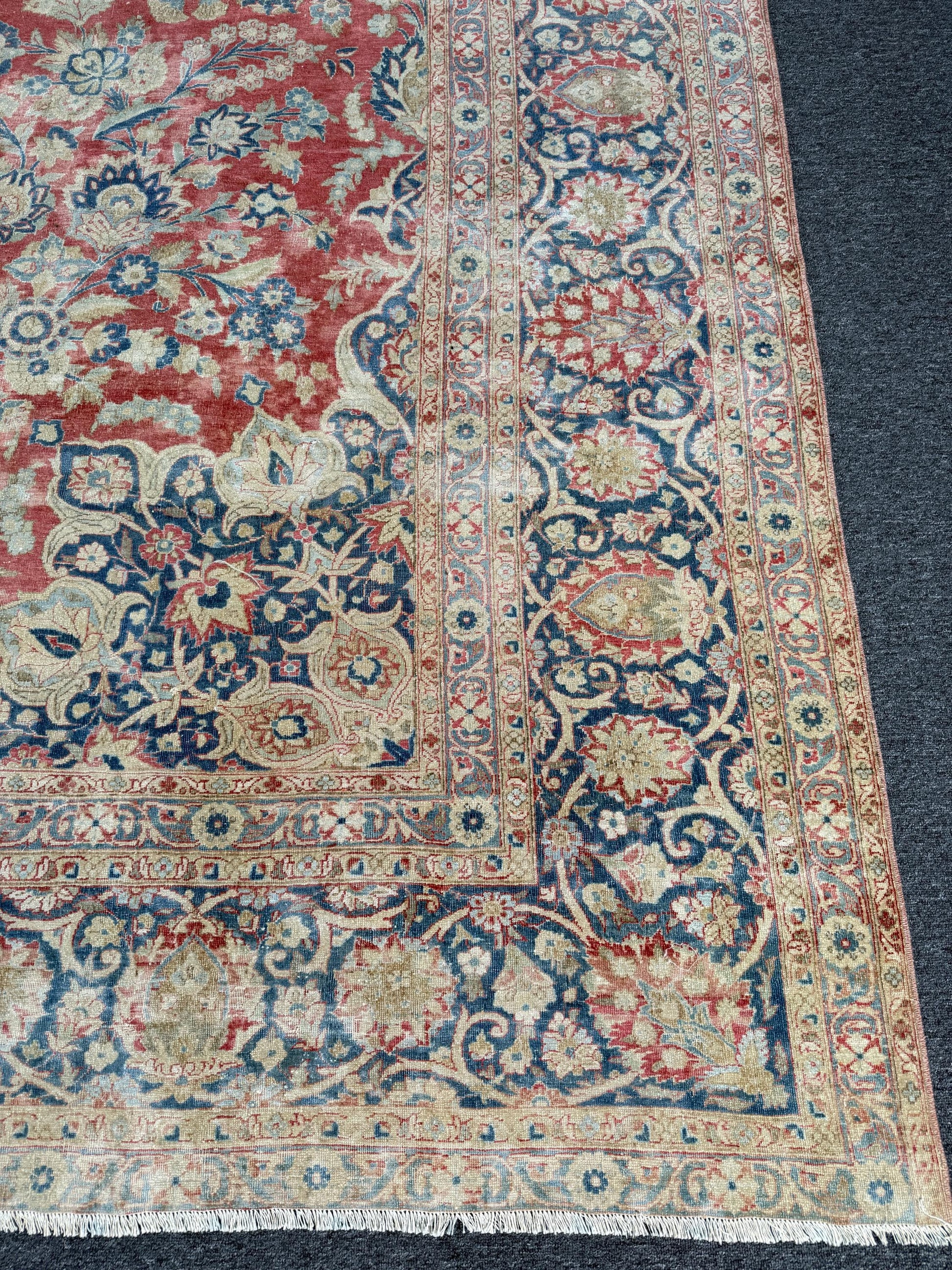 10'6"x13'9" feet Vintage Turkish Anatolian Rug,Red Color Rug,116