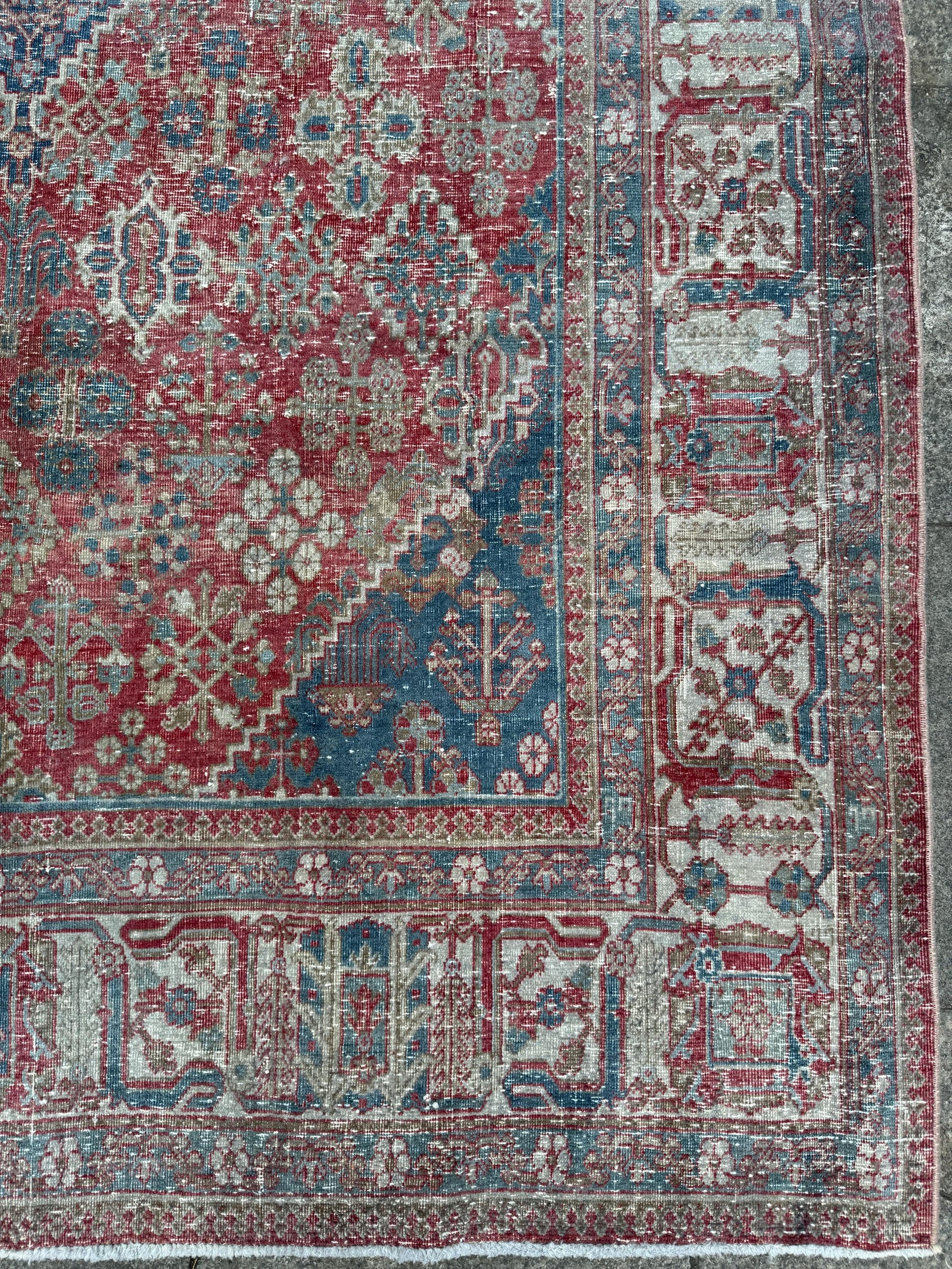 5'2"x8'6" feet Vintage Anatolian Wool Rug,Floral Decoritive Beige Rug ,507