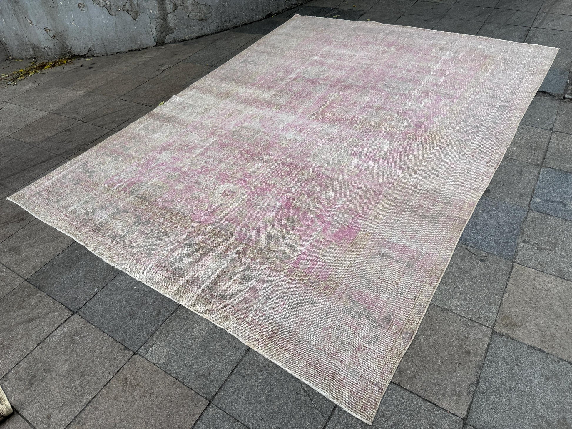 8'4"x11'5 feet Vintage Turkish Anatolian Rug,Pink Color Rug,592