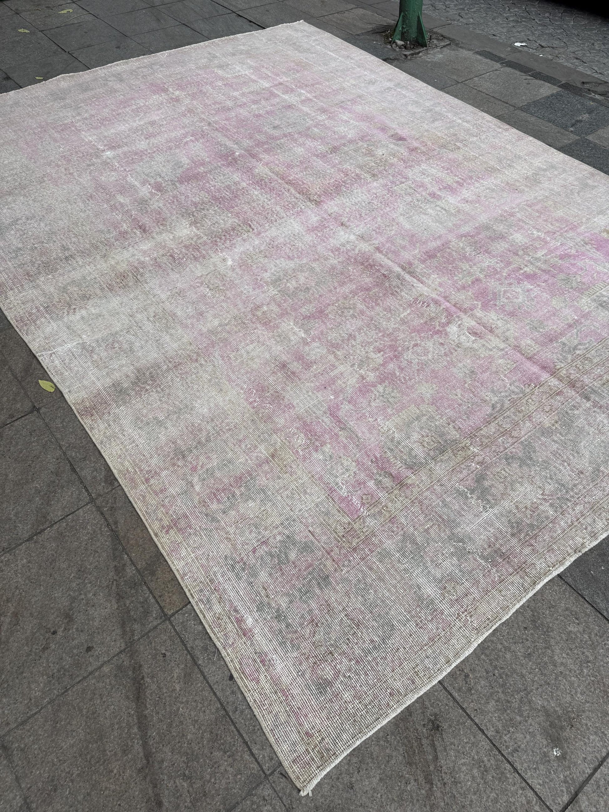 8'4"x11'5 feet Vintage Turkish Anatolian Rug,Pink Color Rug,592