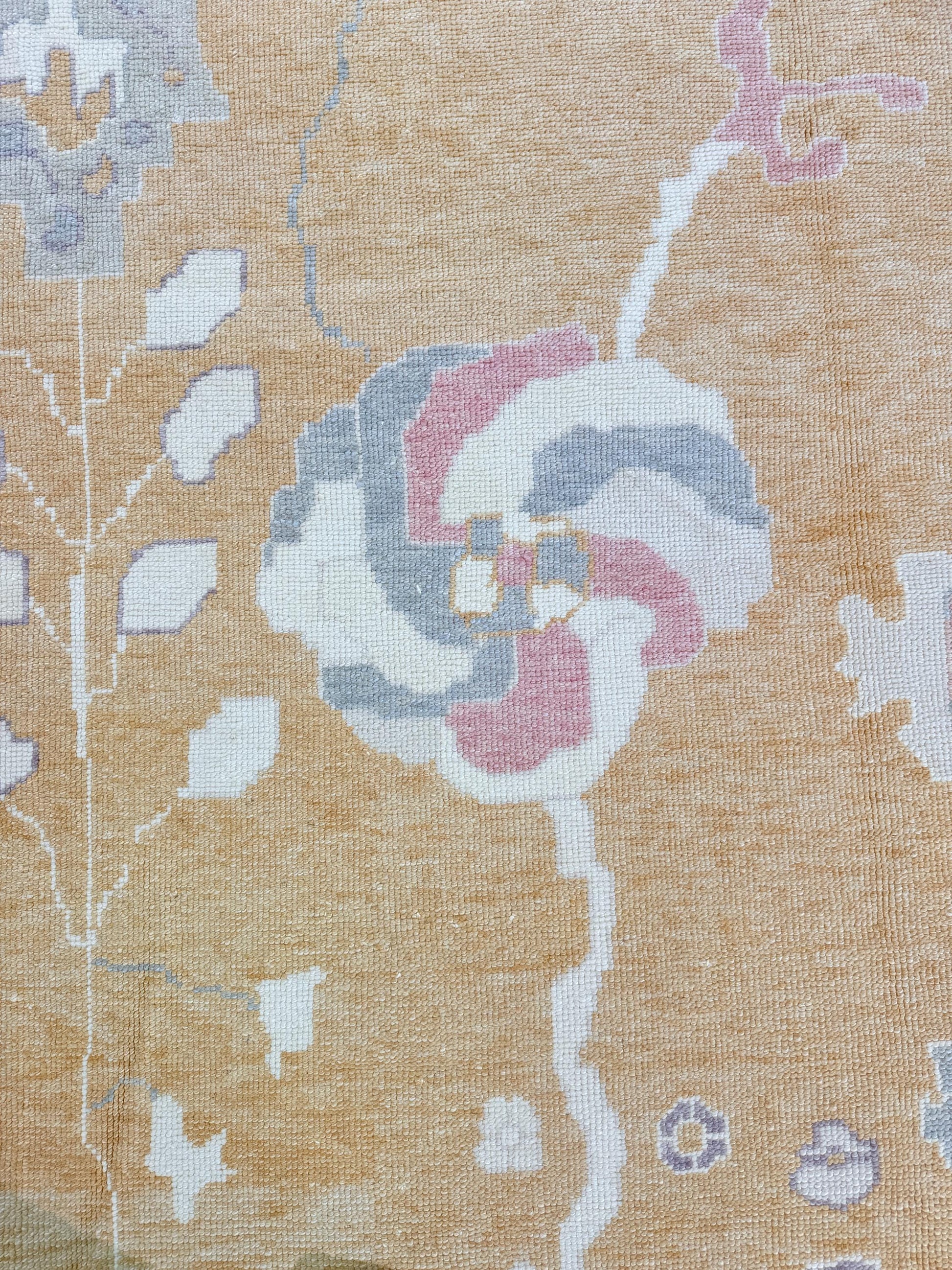 10'3"x13' feet Turkish Oushak Rug,Yellow Color Rug,066