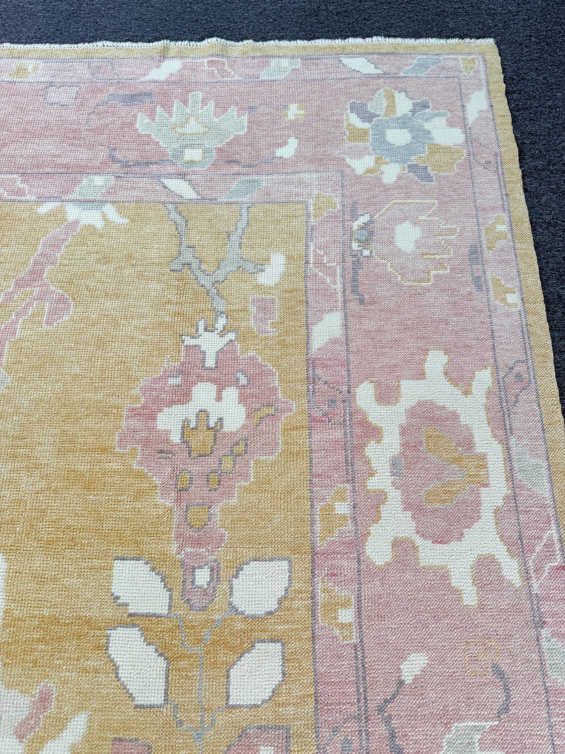 10'3"x13' feet Turkish Oushak Rug,Yellow Color Rug,066