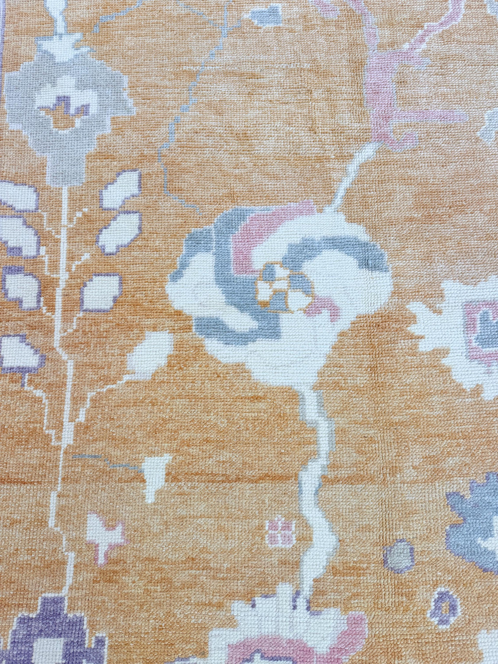 8'1"x9'7" feet Turkish Oushak Rug,Yellow Color Rug,068