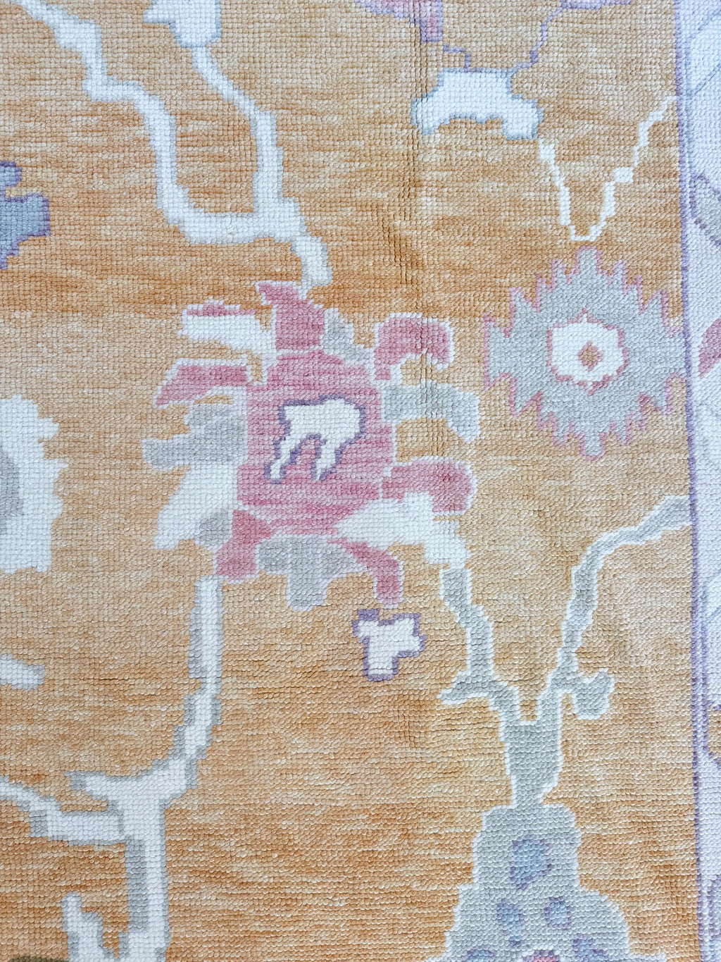 9'5"x12' feet Turkish Oushak Rug,Yellow Color Rug,069