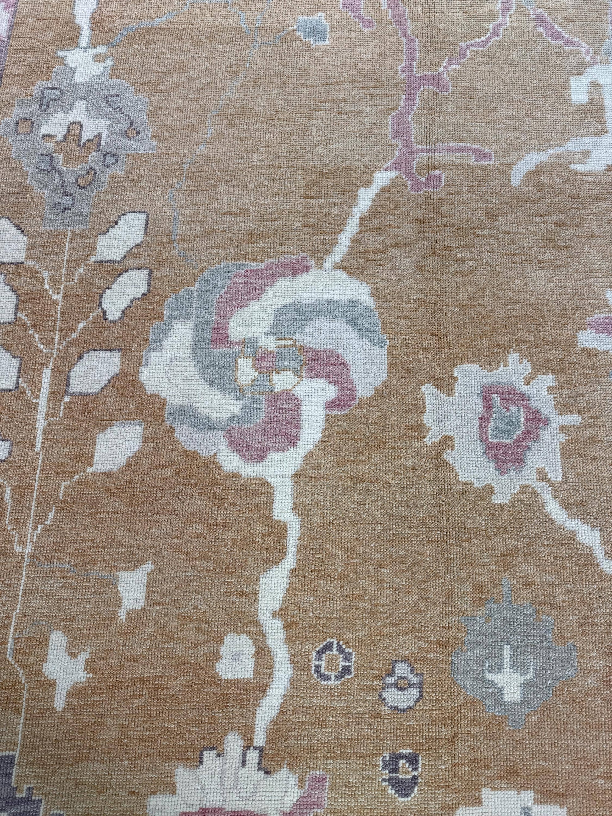 10'x13'4 feet Turkish Oushak Rug,Yellow Color Rug,074