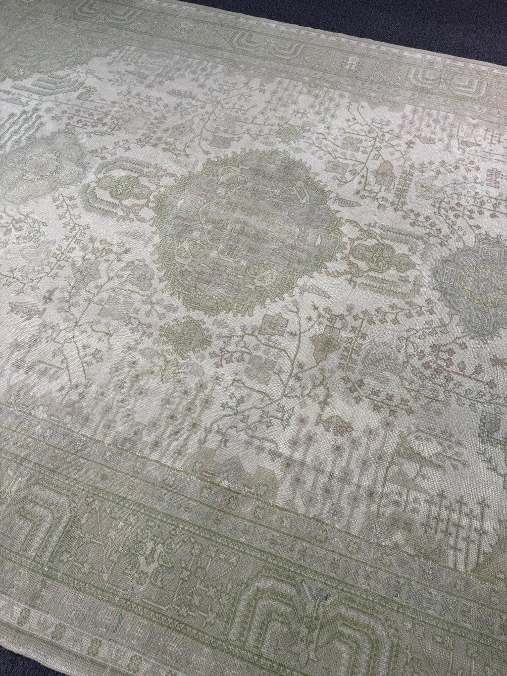 10'4"x13' feet Turkish Oushak Rug,Beige Color Rug,110