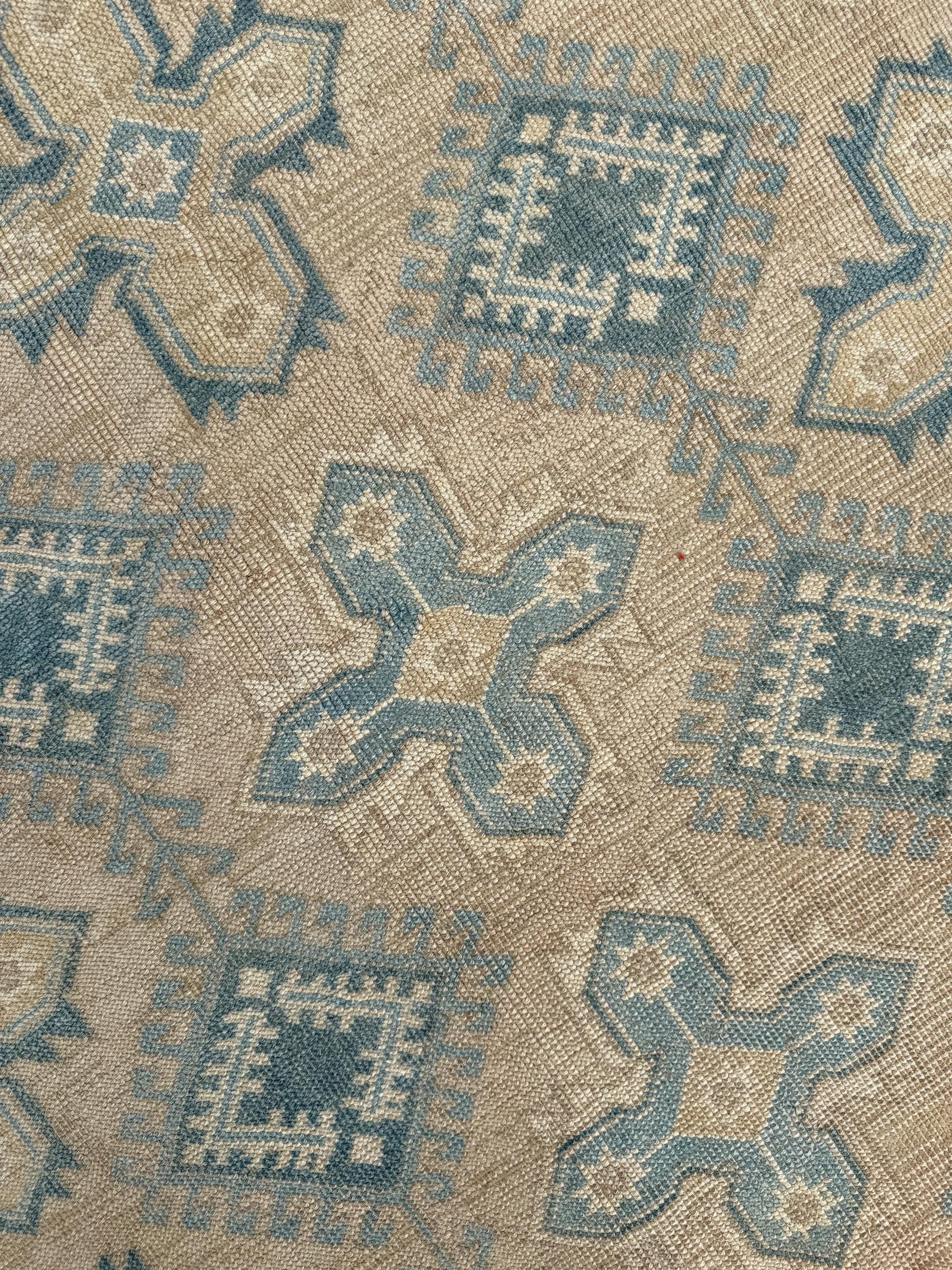 6'3"x9'6" feet Vintage Turkish Anatolian Rug,Beige Color Floral Rug,383